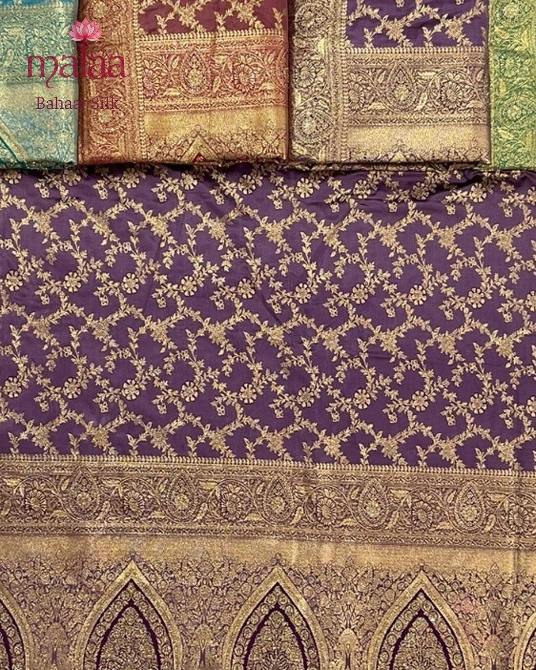 Bahaar Silk saree catalogue, poora set