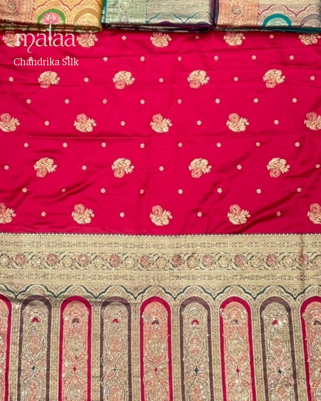 Chandrika Silk saree catalogue, poora set