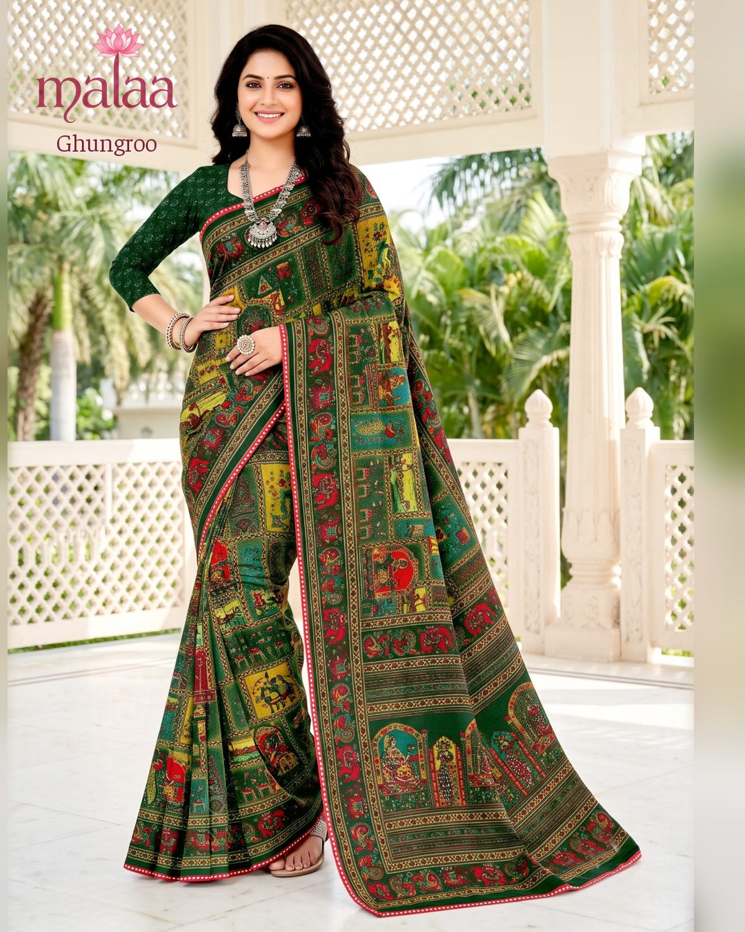 Ghungroo saree catalogue, design 4, Malaa