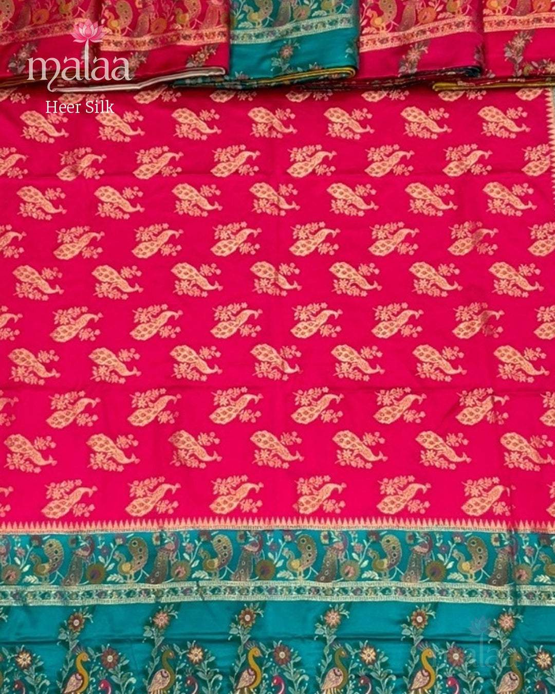 Heer Silk saree catalogue, poora set