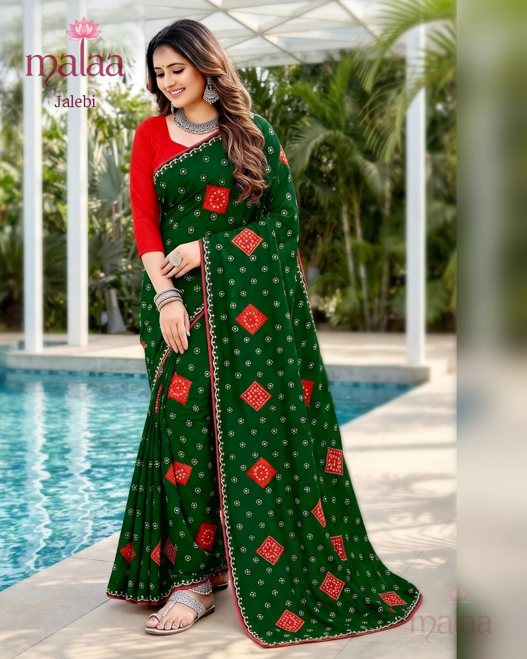 Jalebi saree catalogue, design 5, Malaa