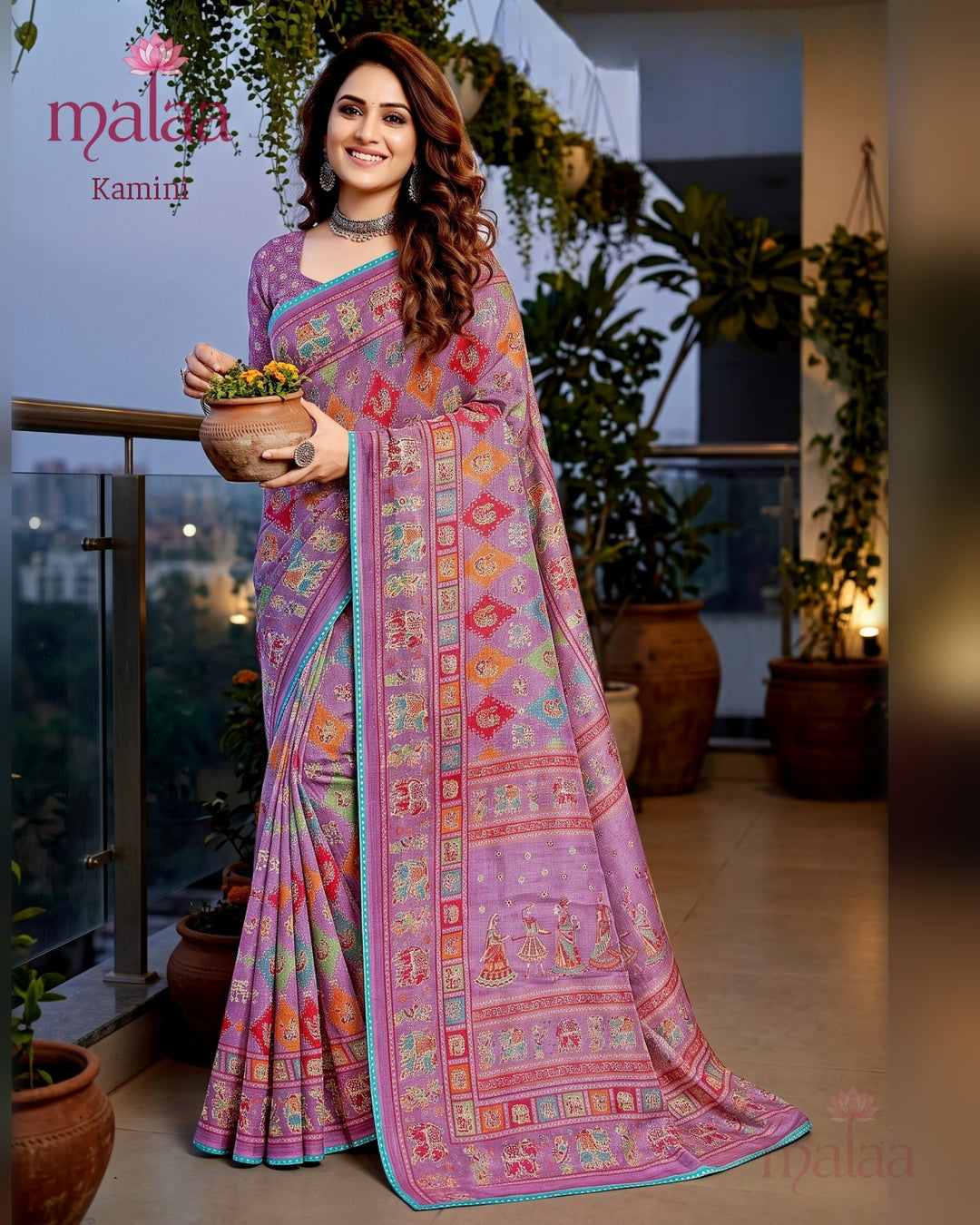 Kamini saree catalogue, design 3, Malaa