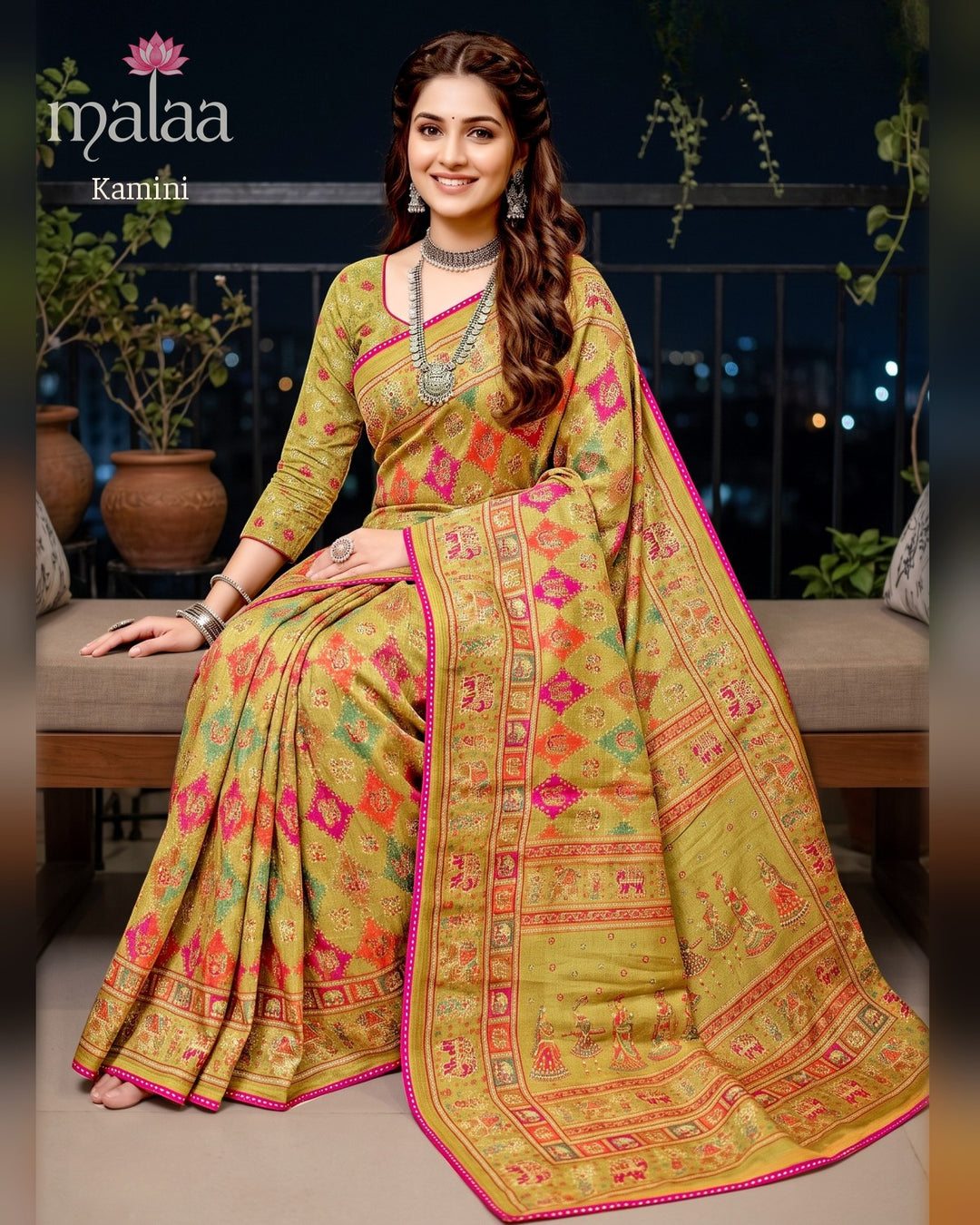 Kamini saree catalogue, design 4, Malaa