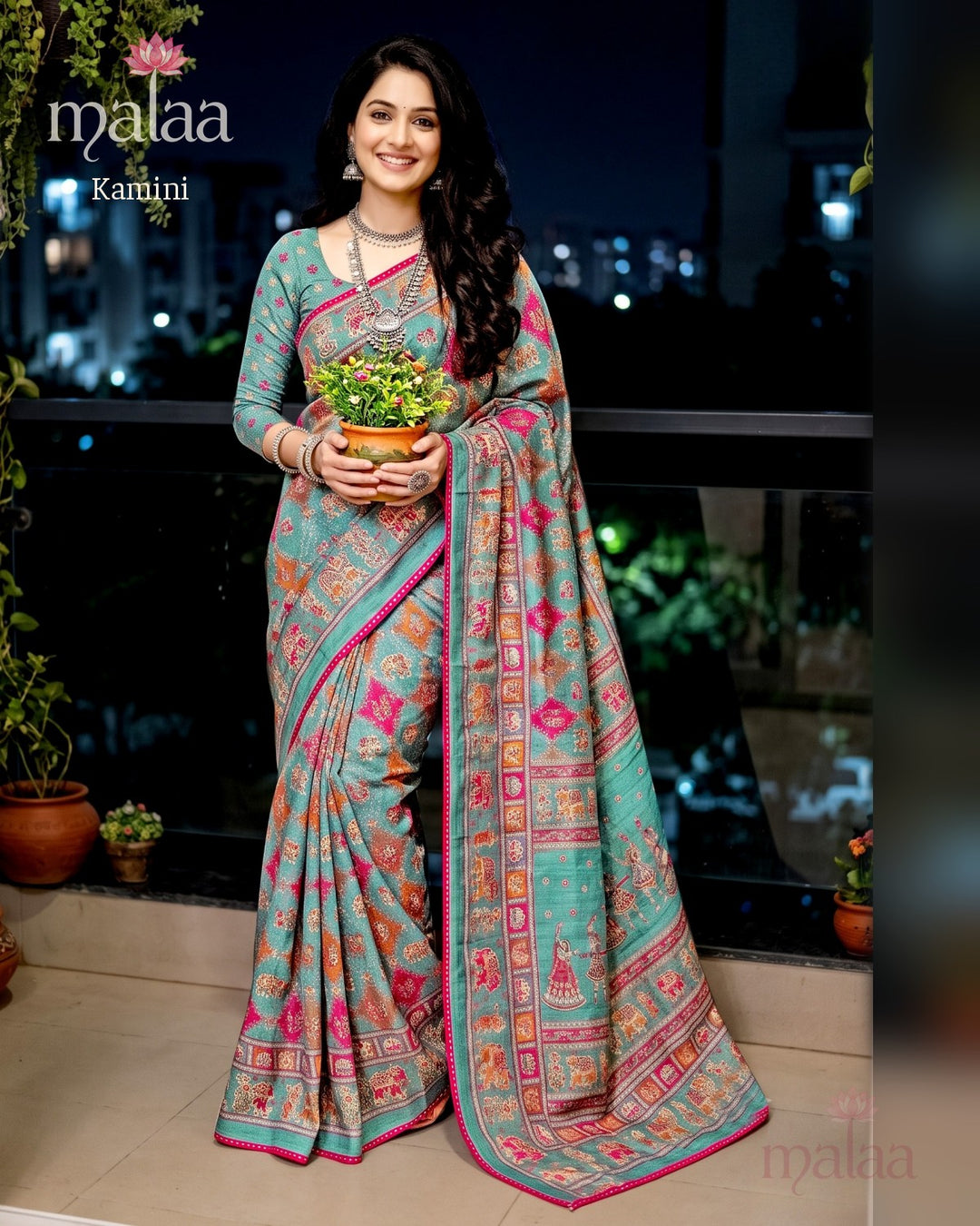 Kamini saree catalogue, design 6, Malaa