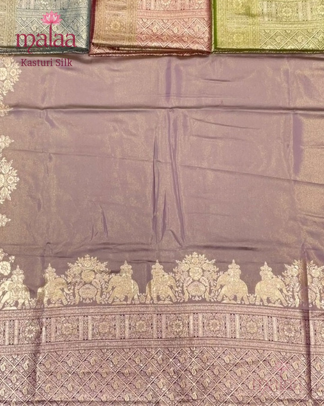 Kasturi Silk saree catalogue, poora set