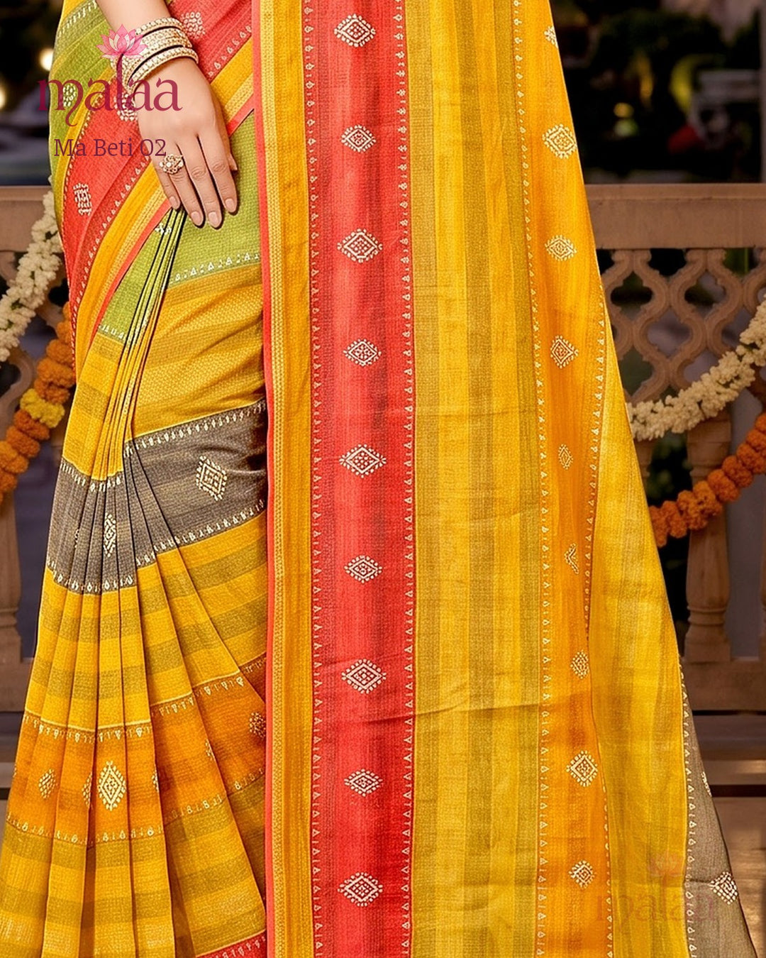 Ma Beti 02 saree catalogue, poora set, 6 designs