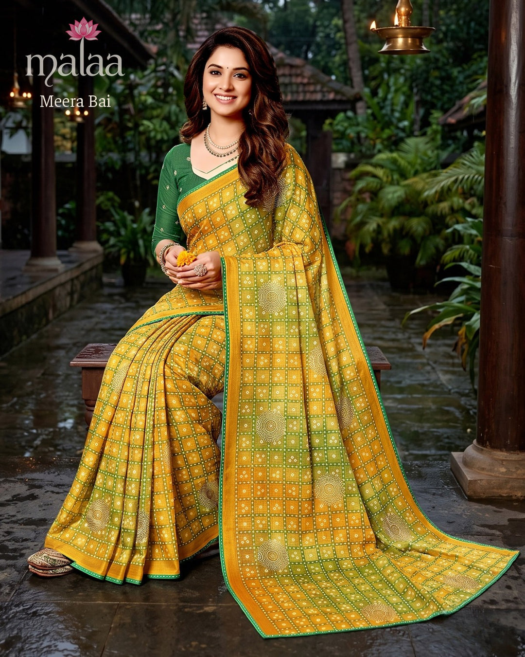 Meera Bai saree catalogue, design 3, Malaa