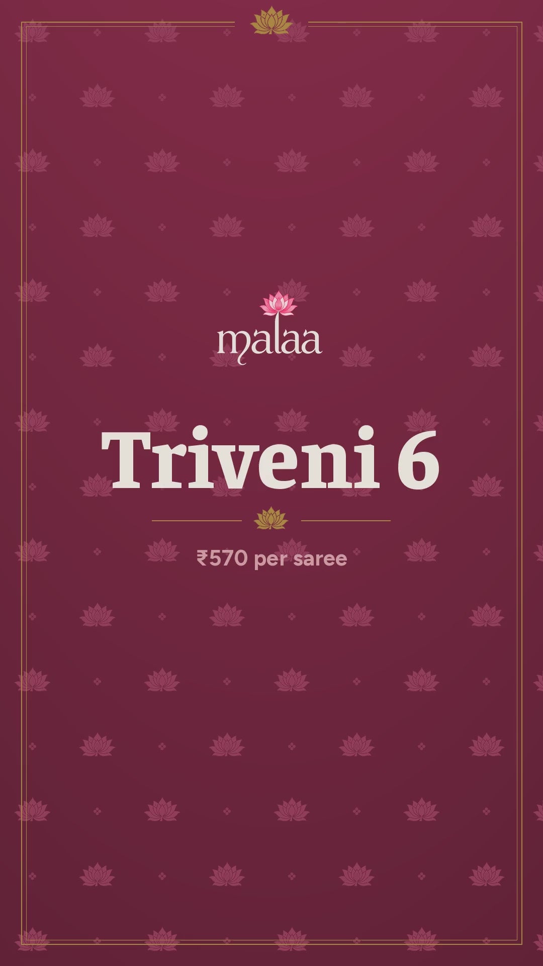 Triveni 6 saree catalogue video