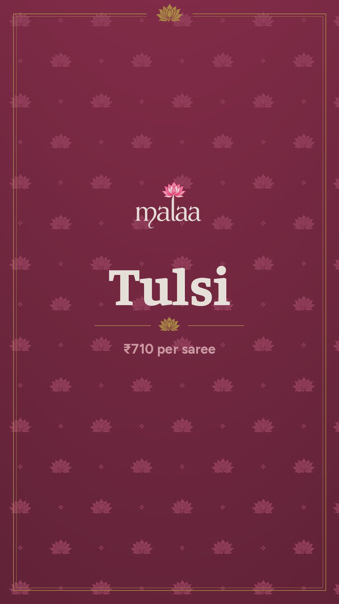Tulsi saree catalogue video
