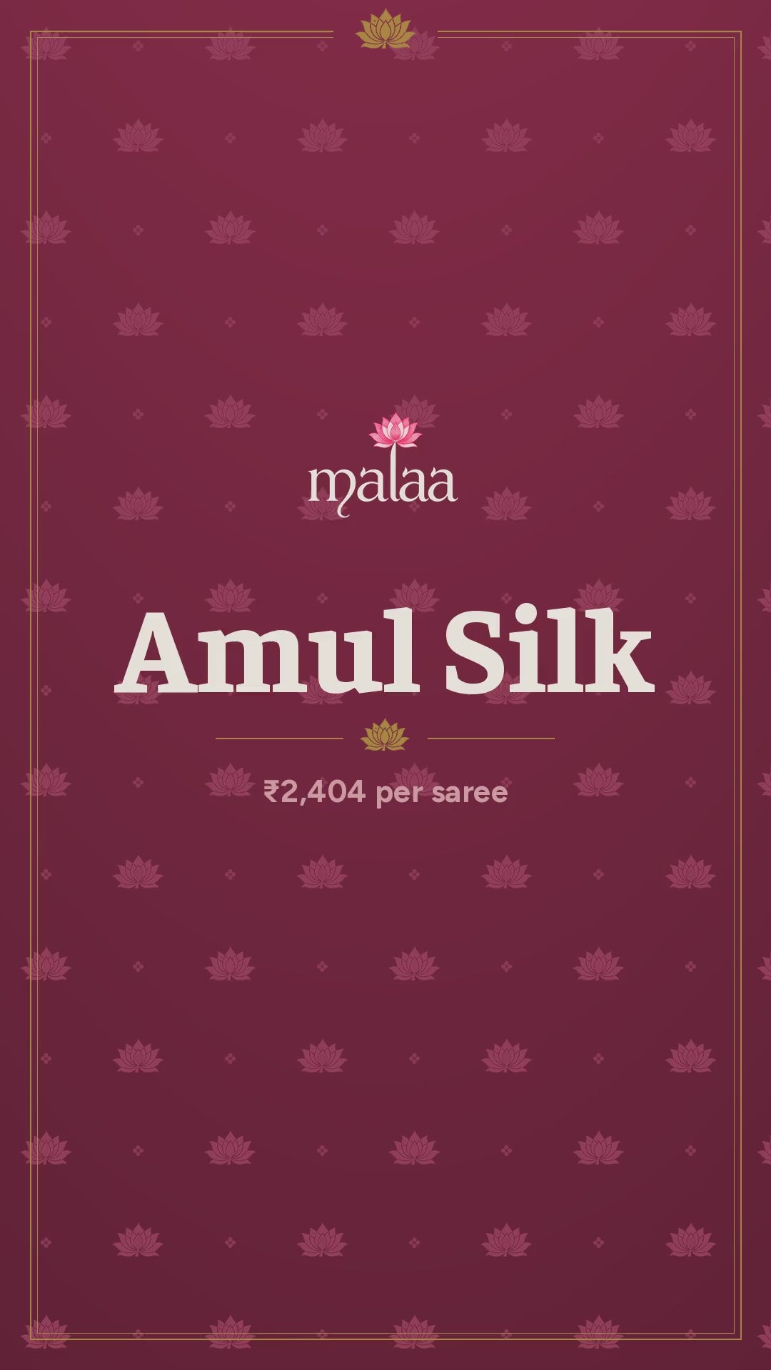 Amul Silk saree catalogue video