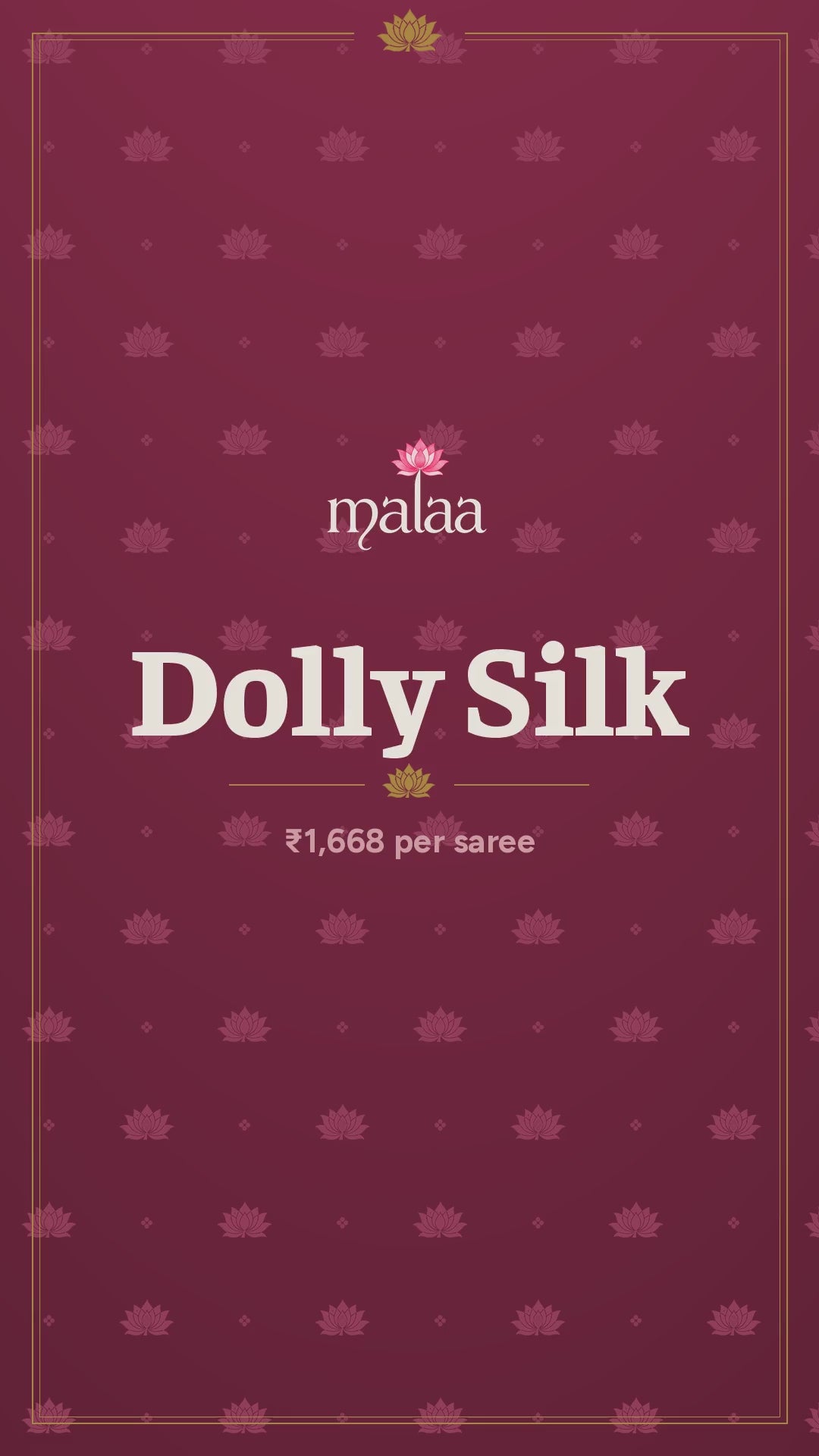 Dolly Silk saree catalogue video