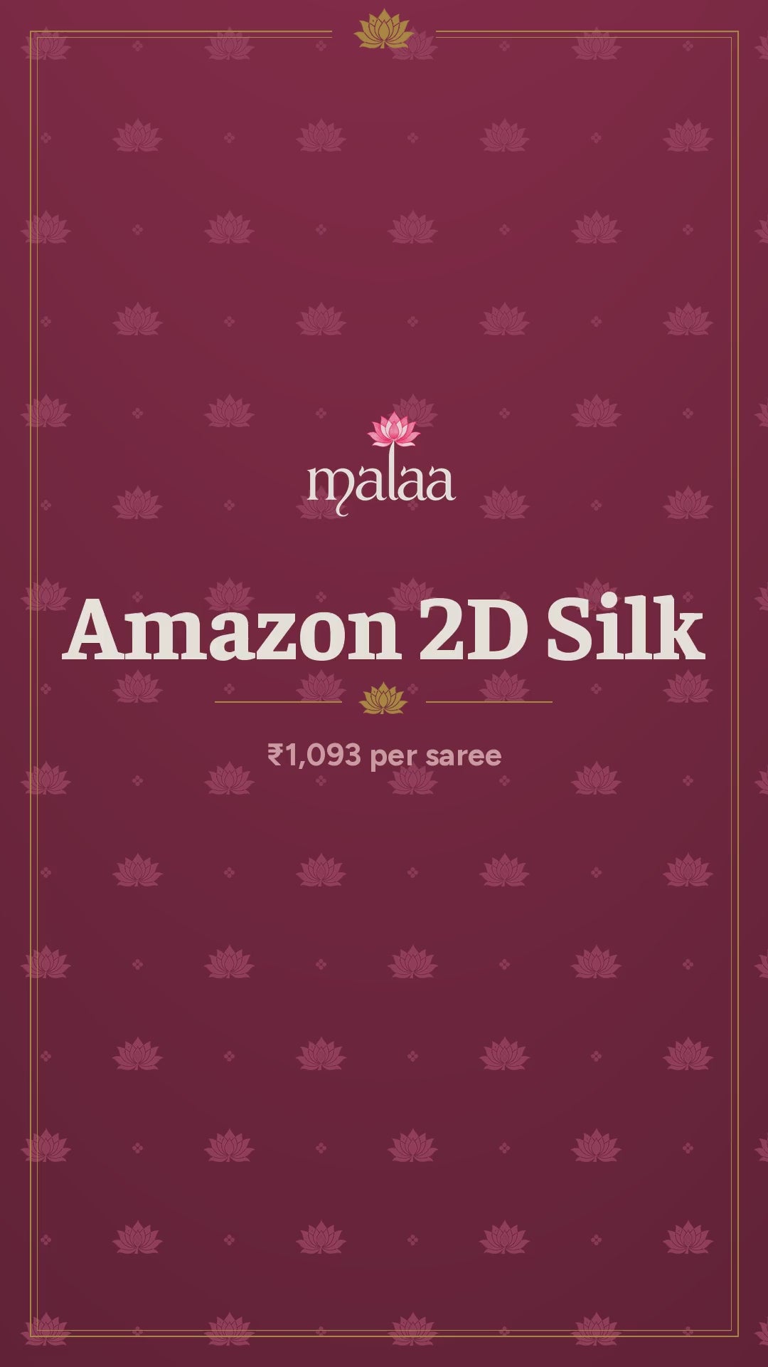 Amazon 2D Silk saree catalogue video