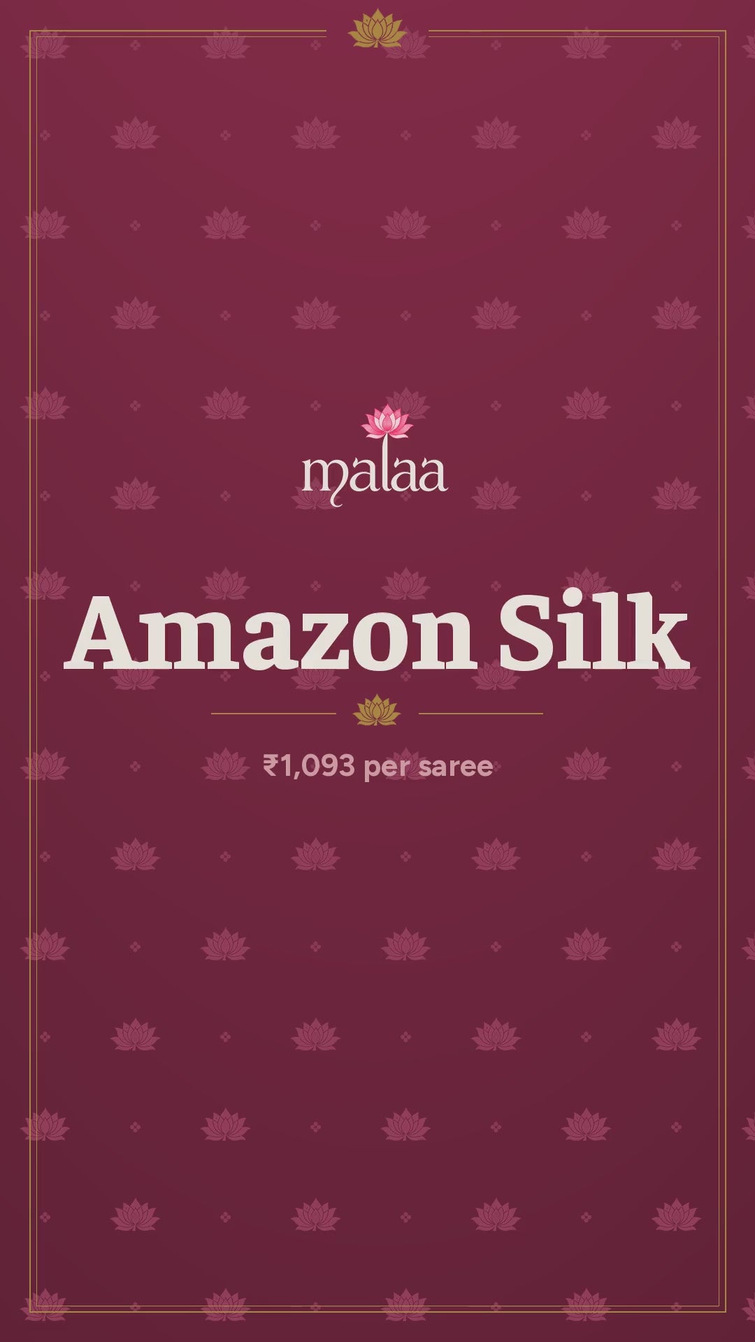 Amazon Silk saree catalogue video
