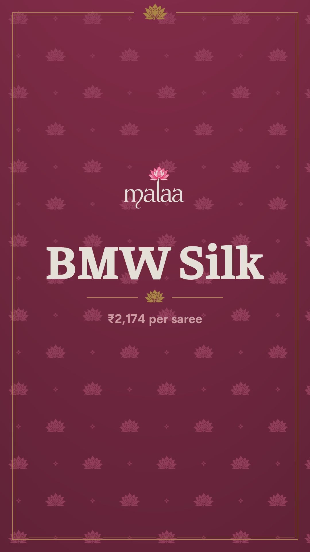 BMW Silk saree catalogue video