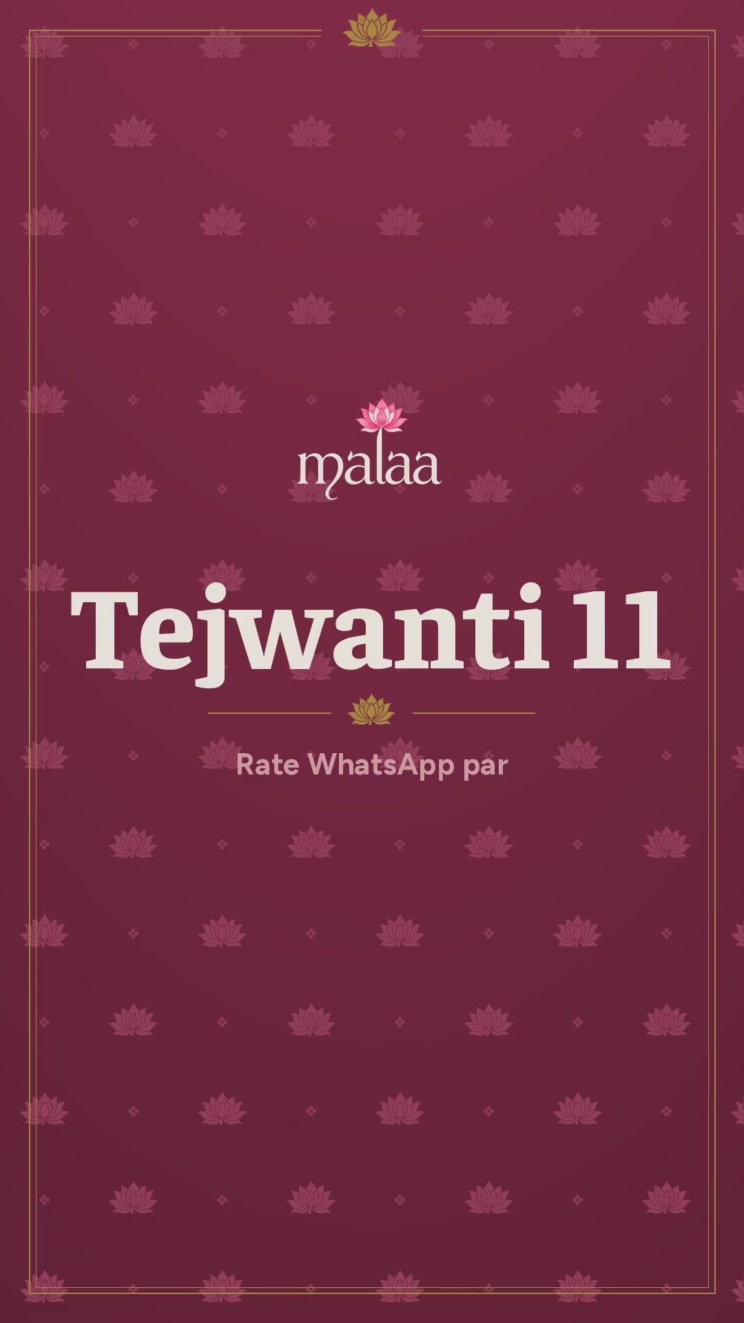 Tejwanti 11 saree catalogue video, 6 designs