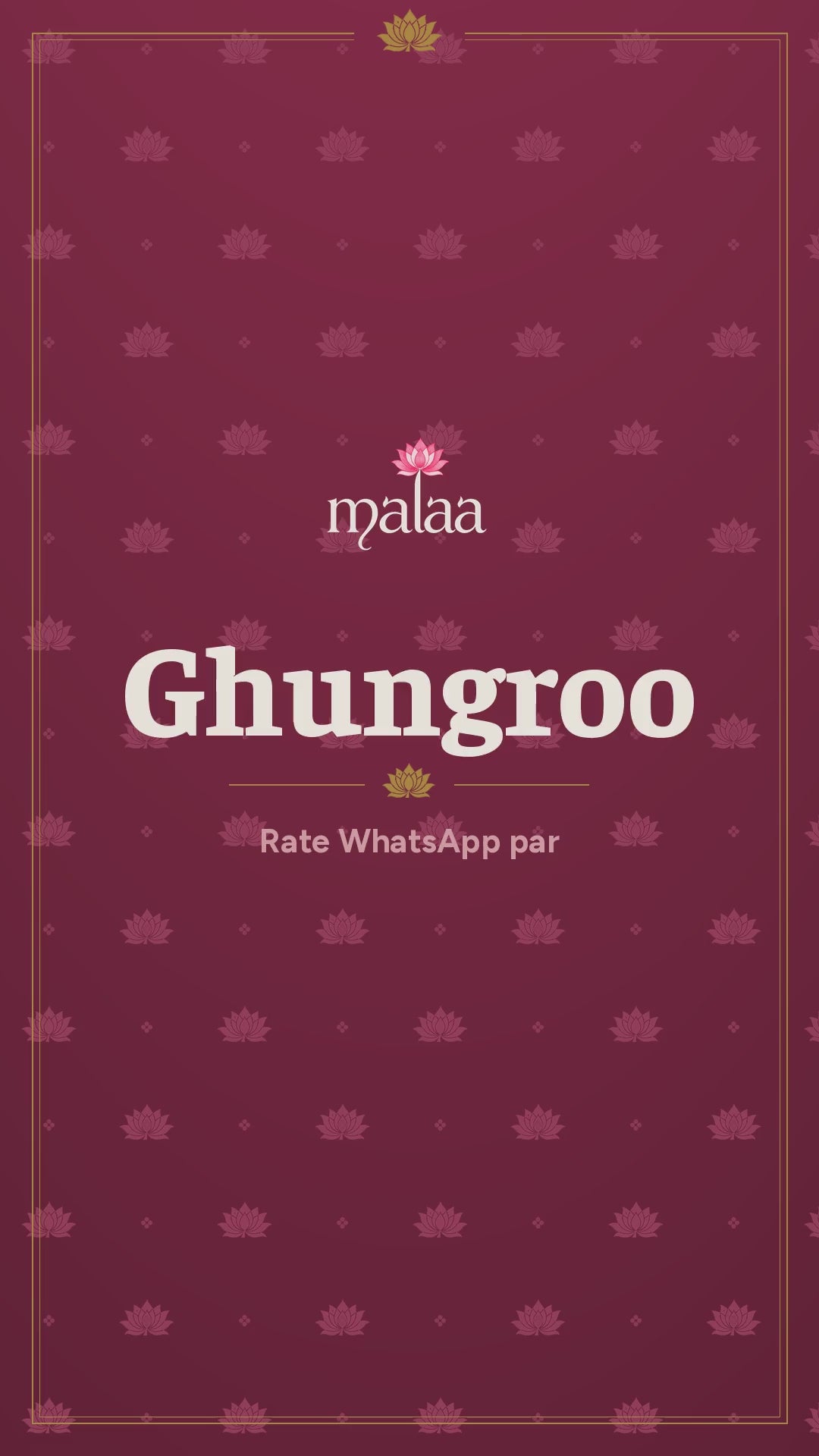 Ghungroo saree catalogue video