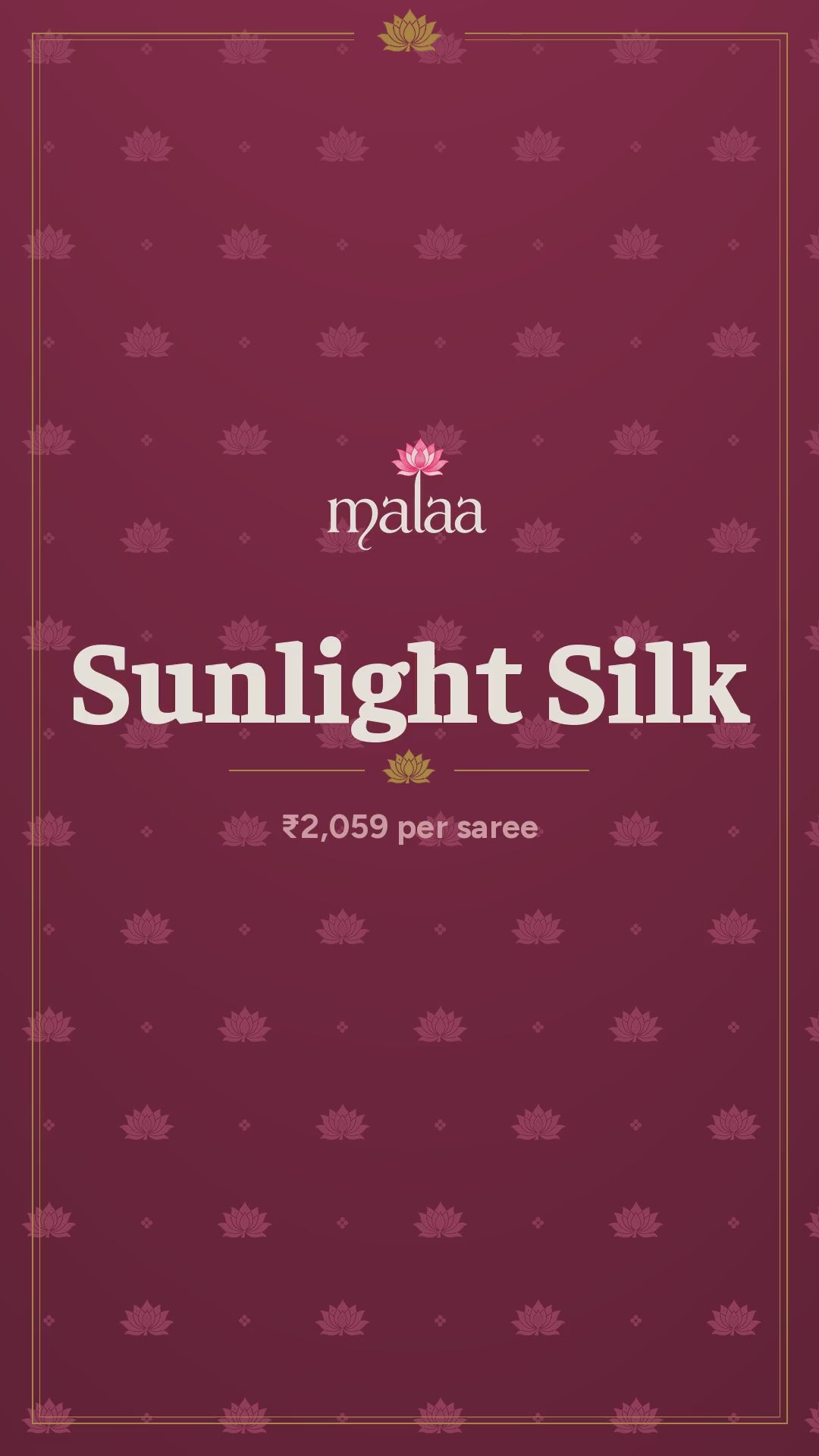 Sunlight Silk saree catalogue video