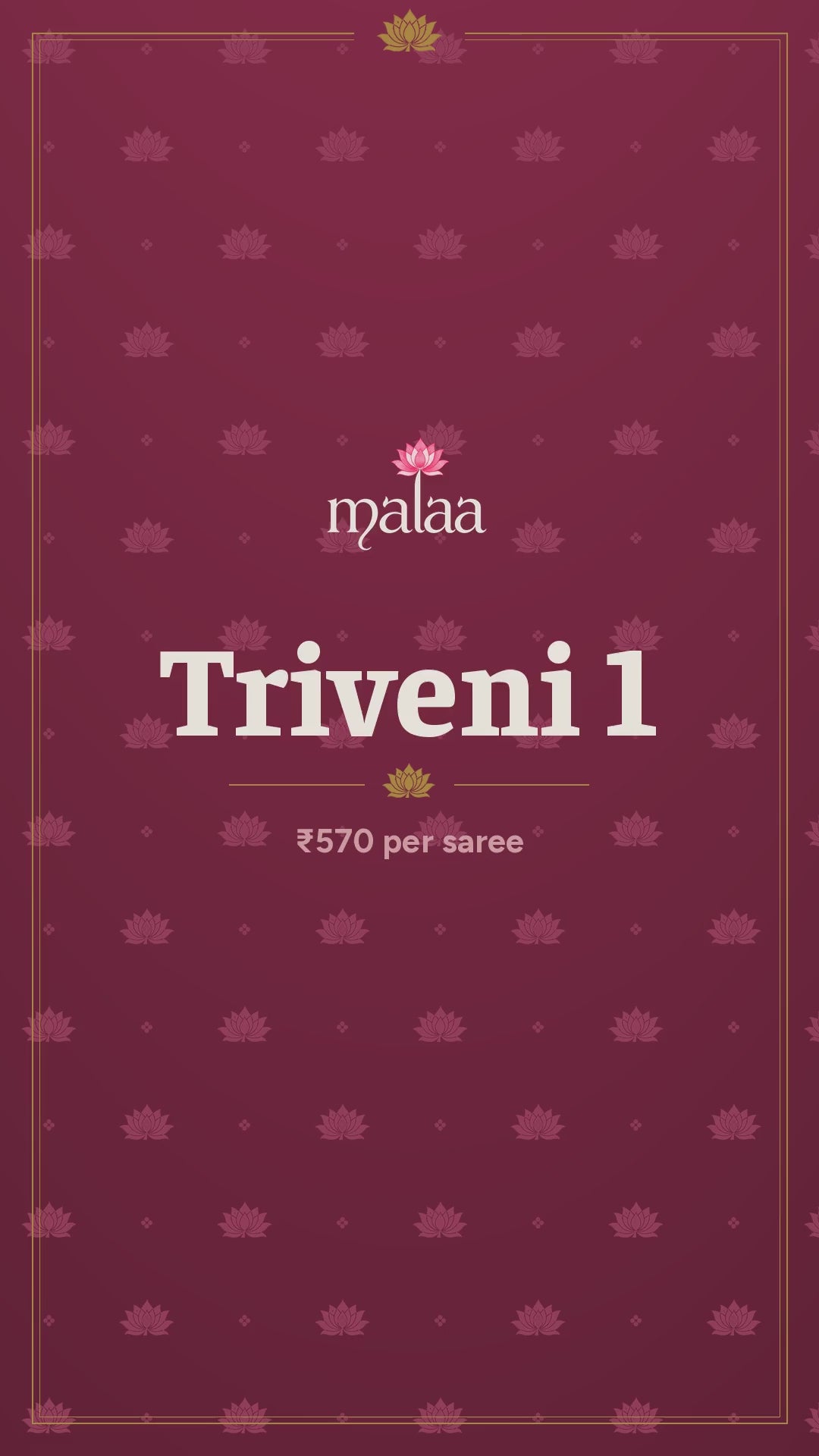 Triveni 1 saree catalogue video