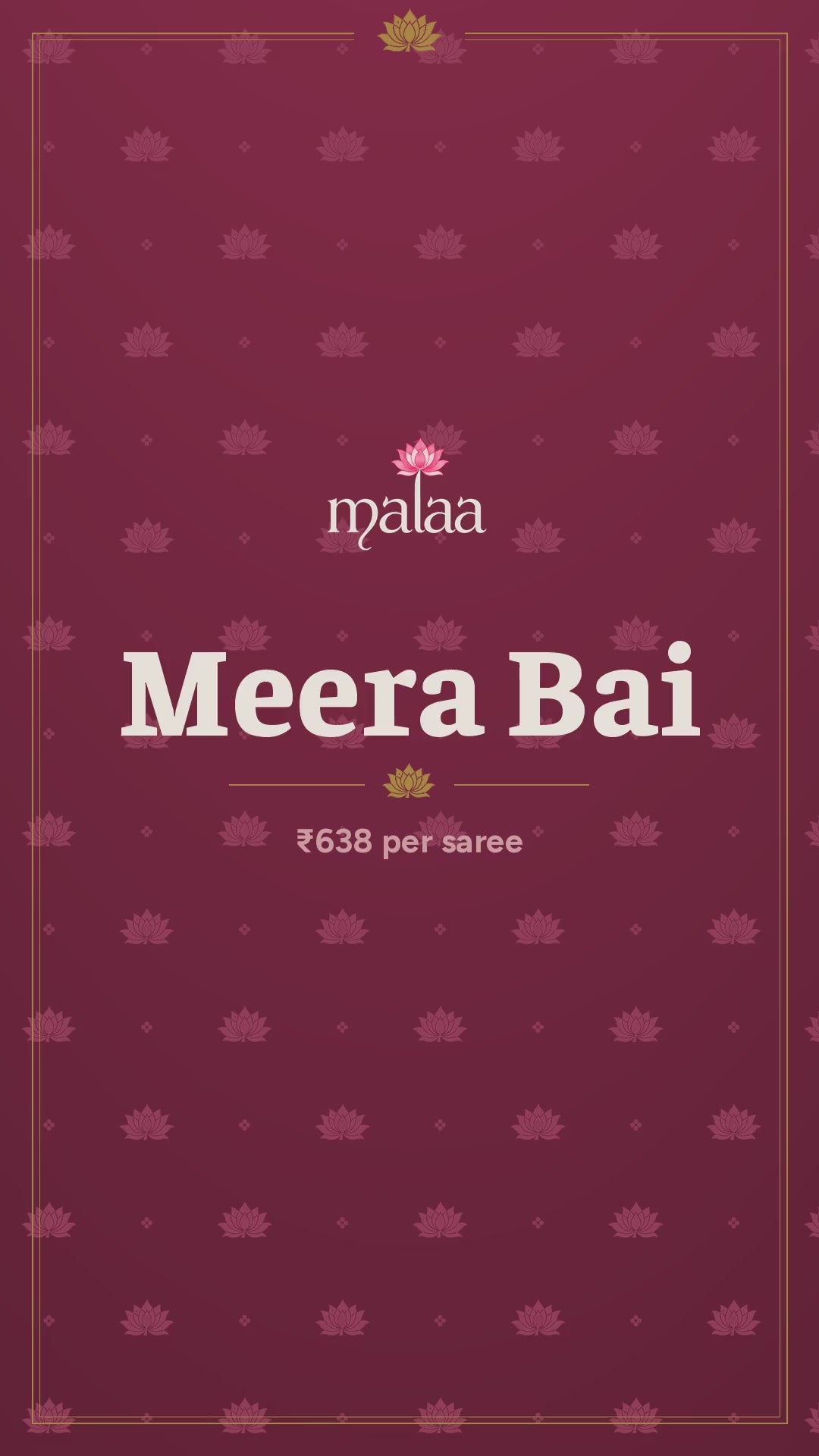 Meera Bai saree catalogue video