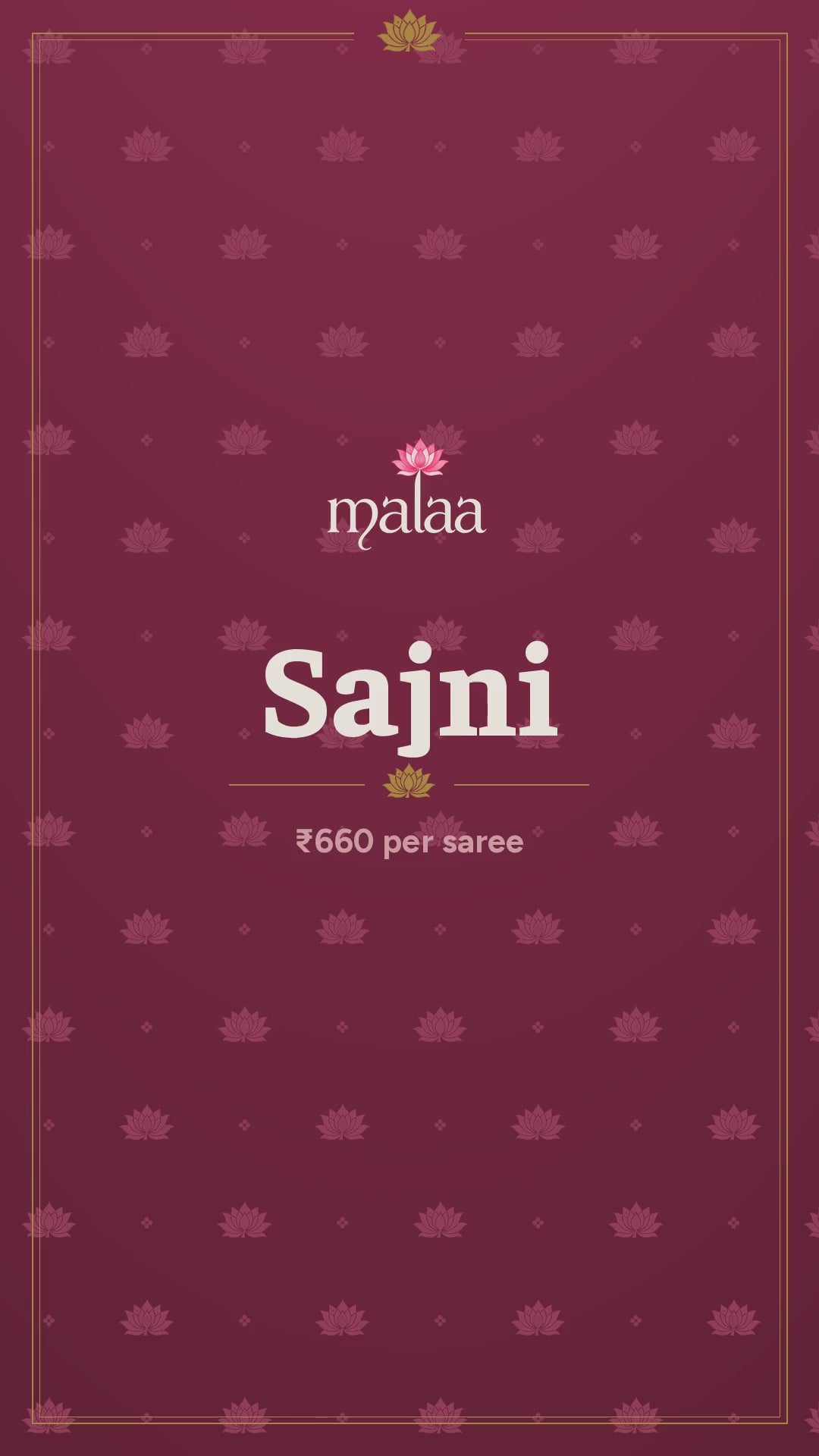 Sajni saree catalogue video