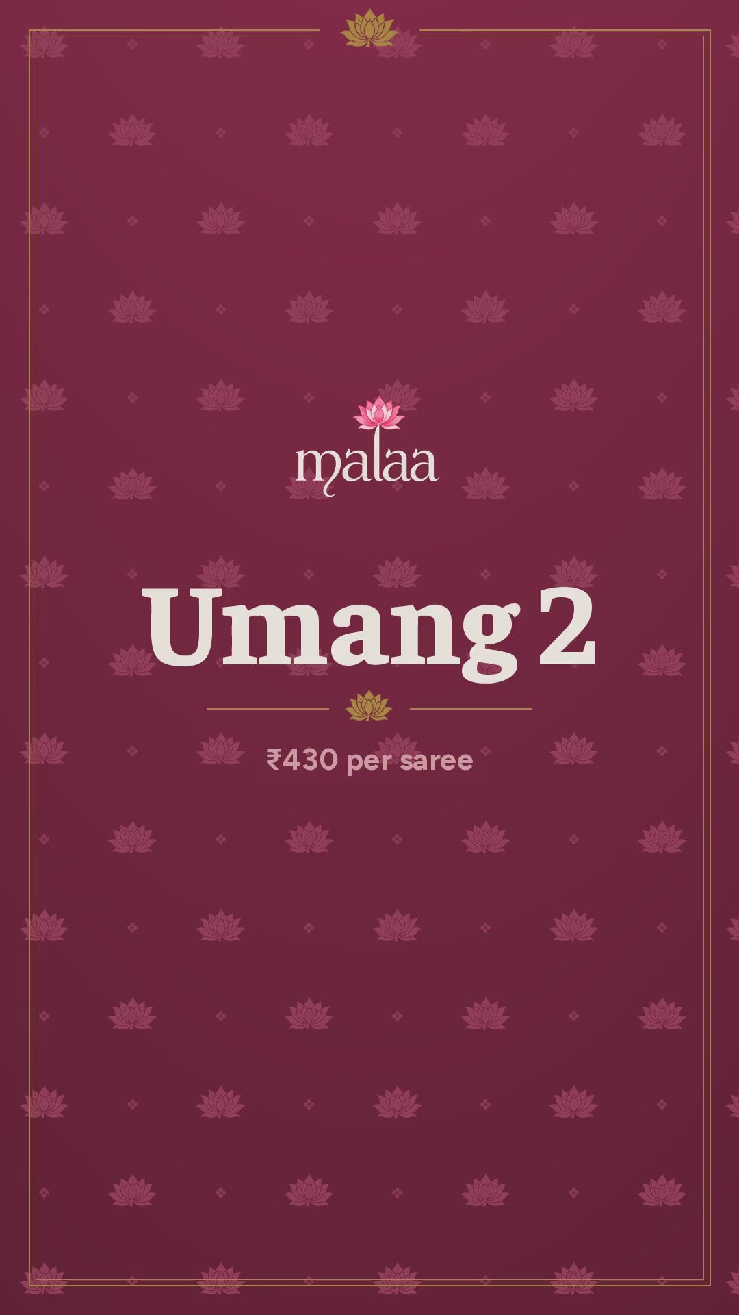 Umang 2 saree catalogue video