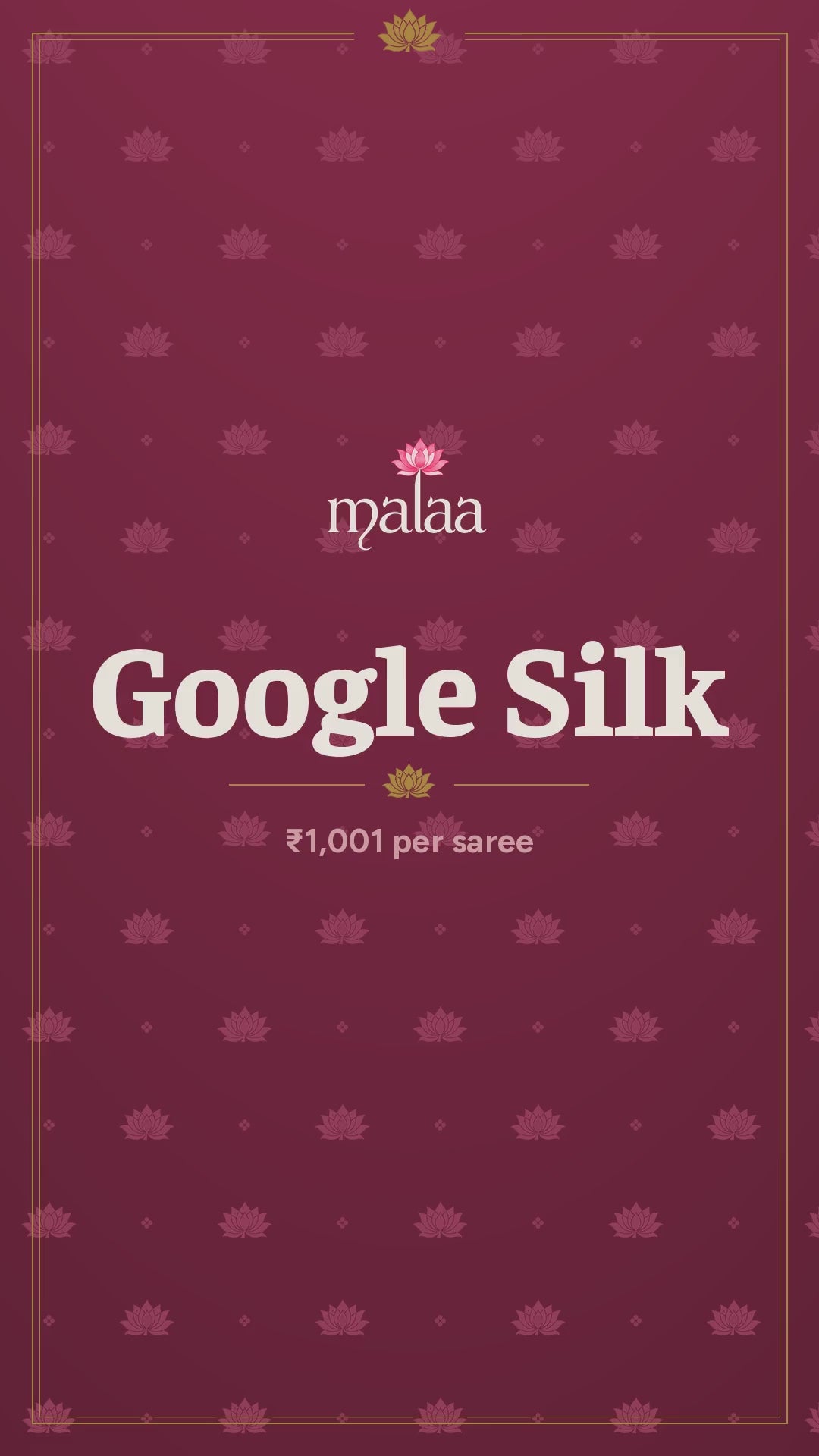 Google Silk saree catalogue video