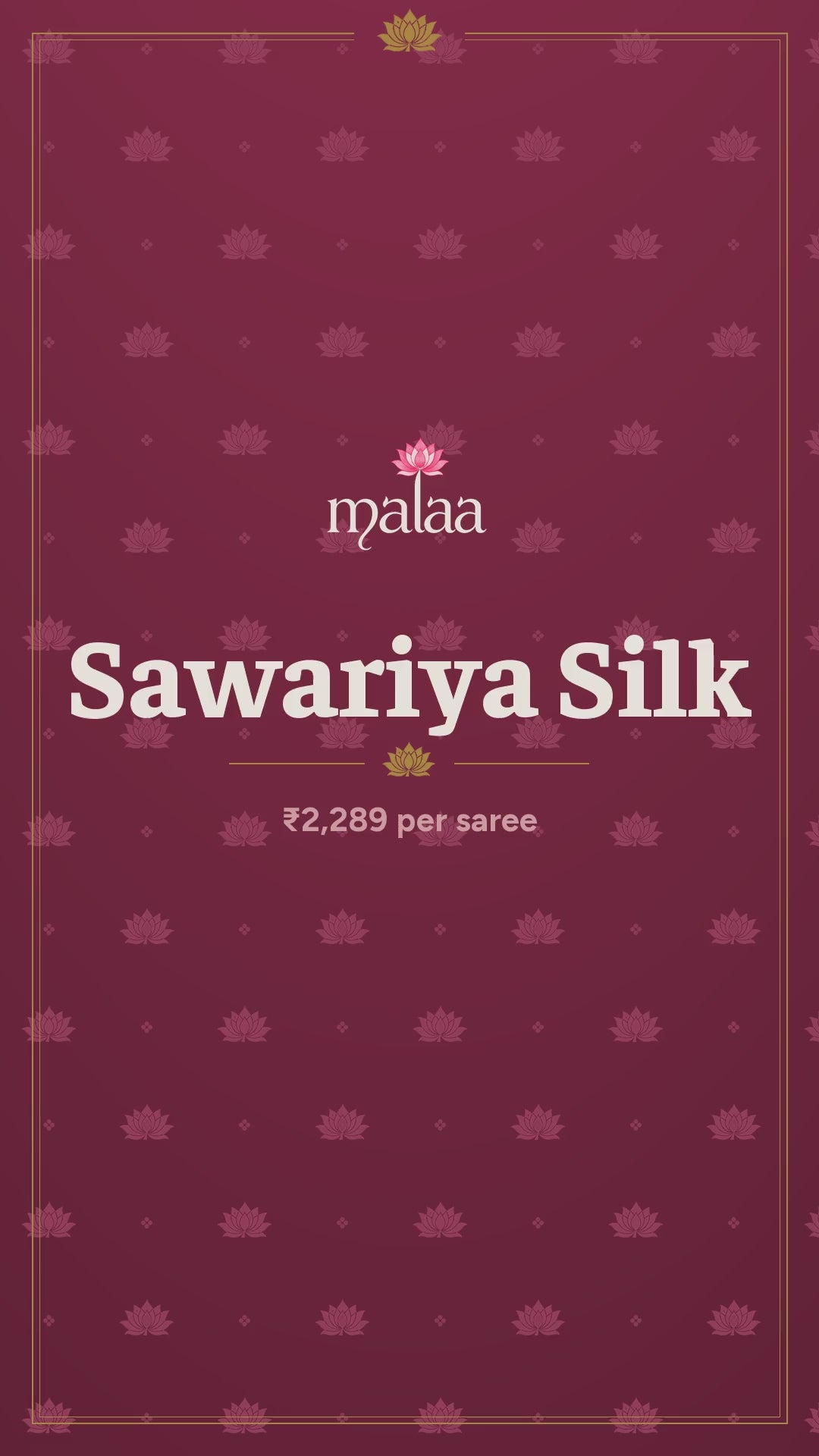 Sawariya Silk saree catalogue video