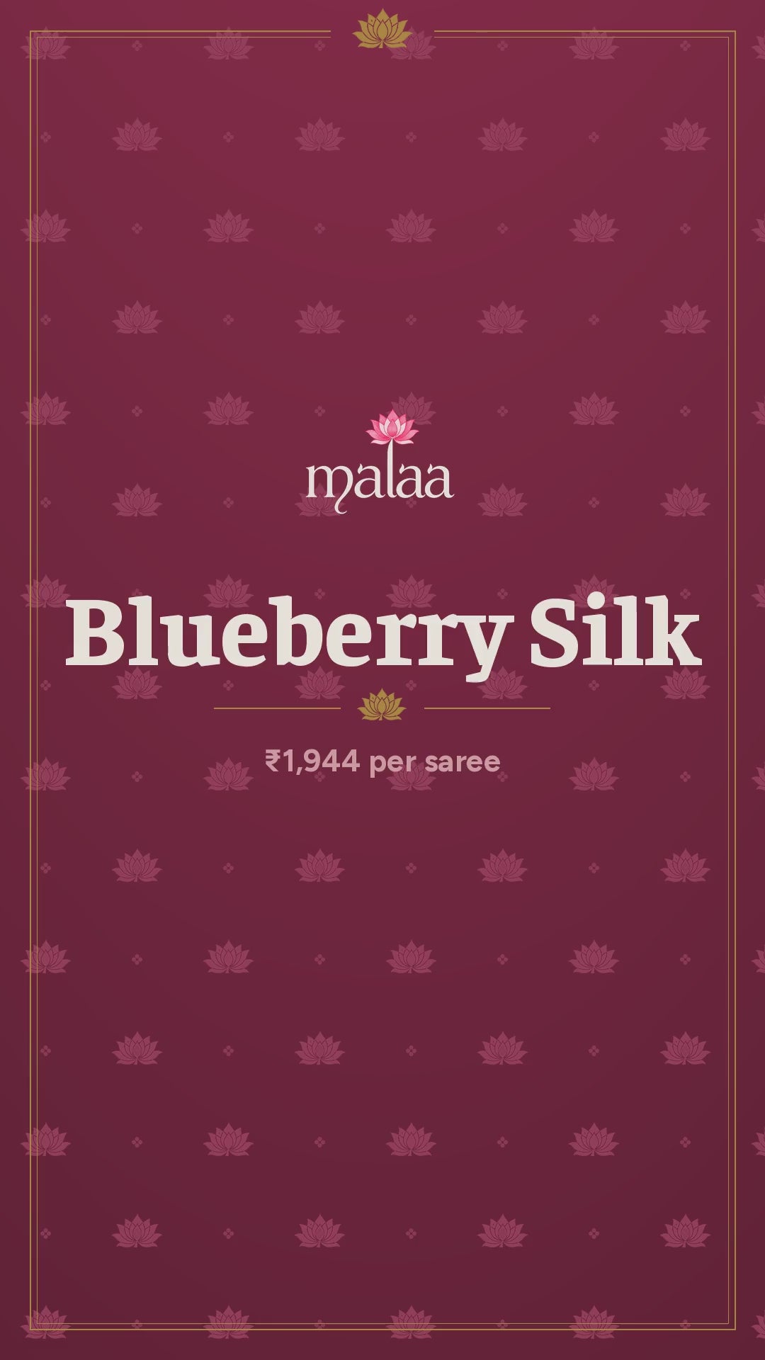 Blueberry Silk saree catalogue video
