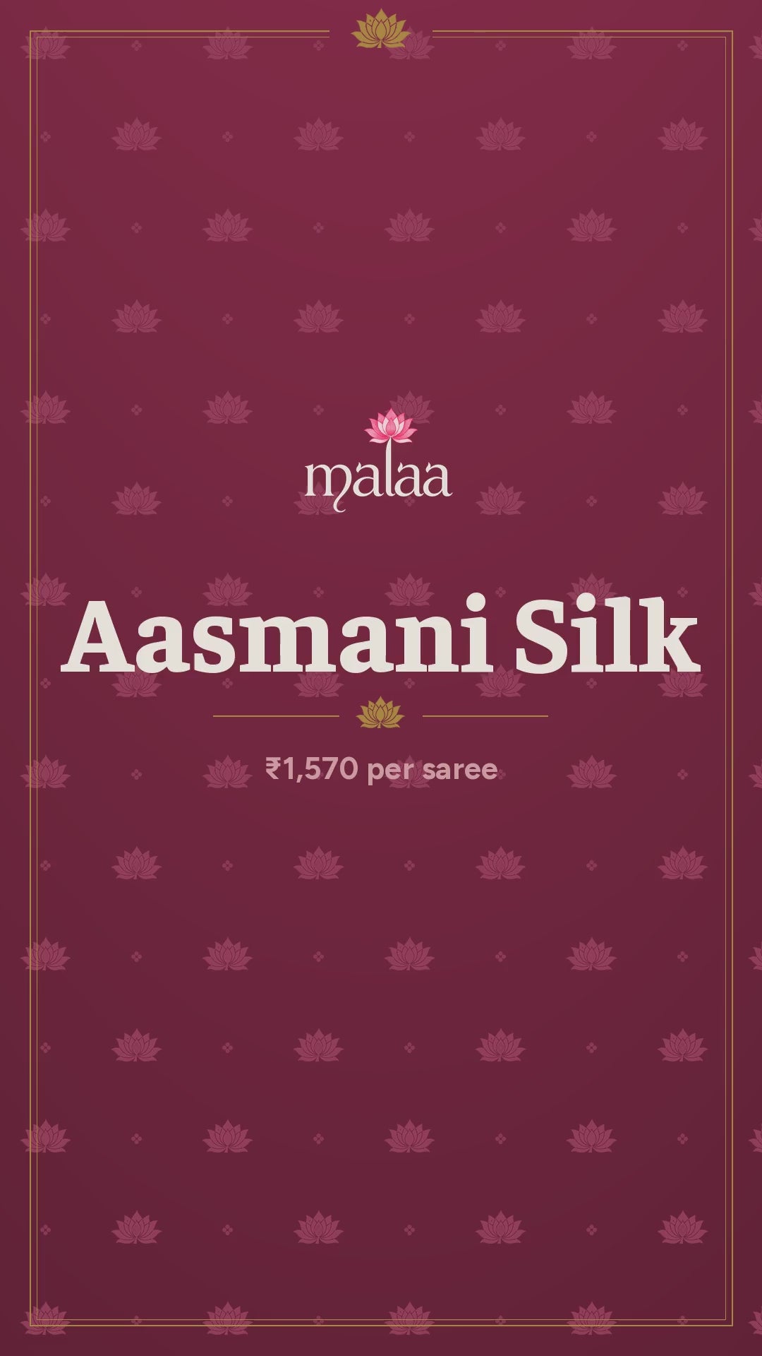 Aasmani Silk saree catalogue video