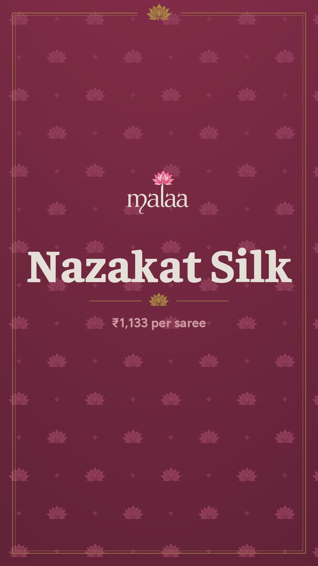 Nazakat Silk saree catalogue video