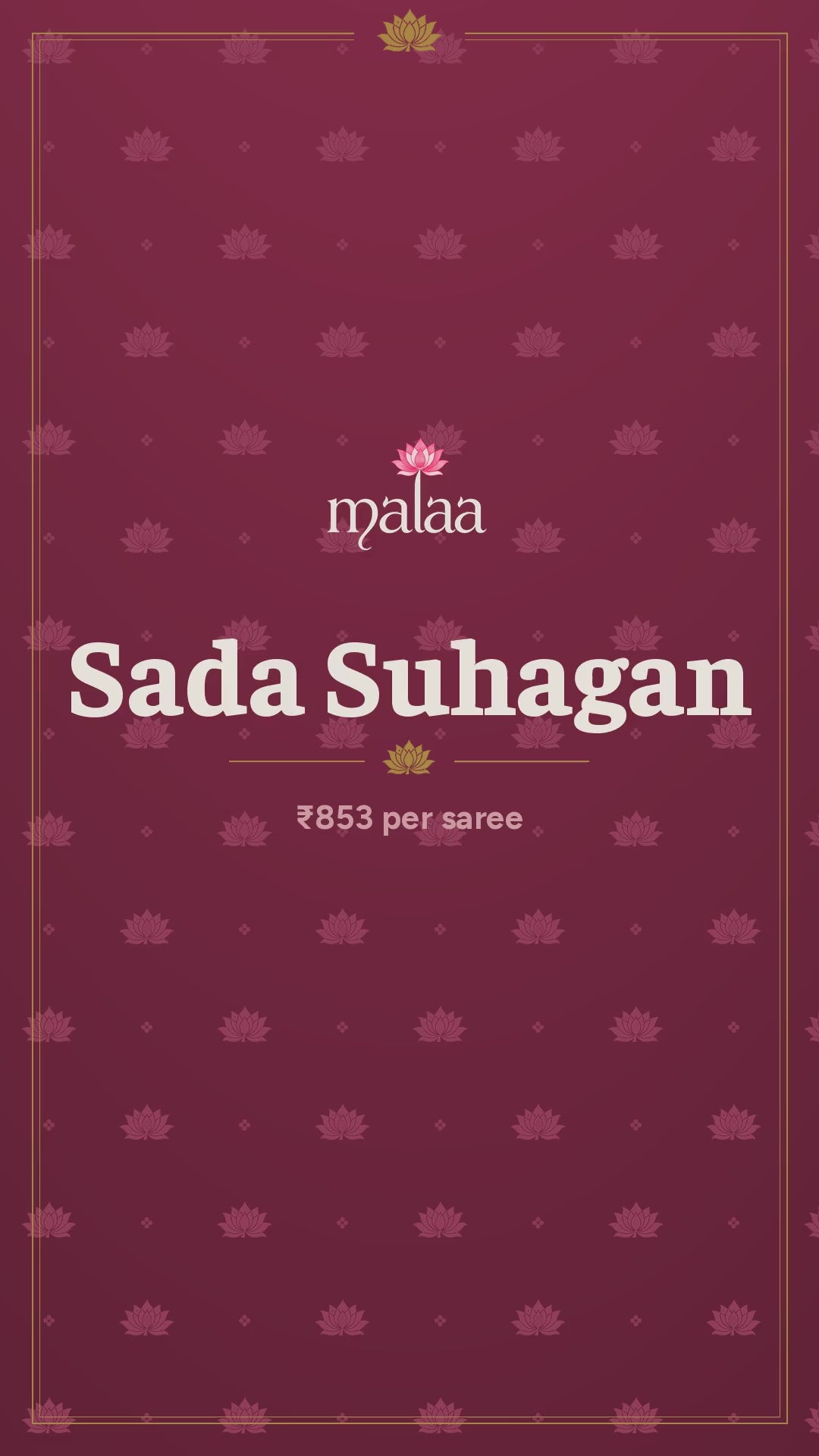 Sada Suhagan saree catalogue video