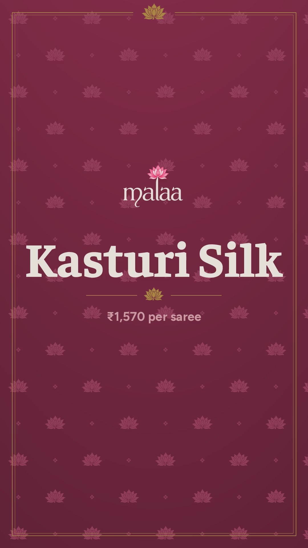 Kasturi Silk saree catalogue video