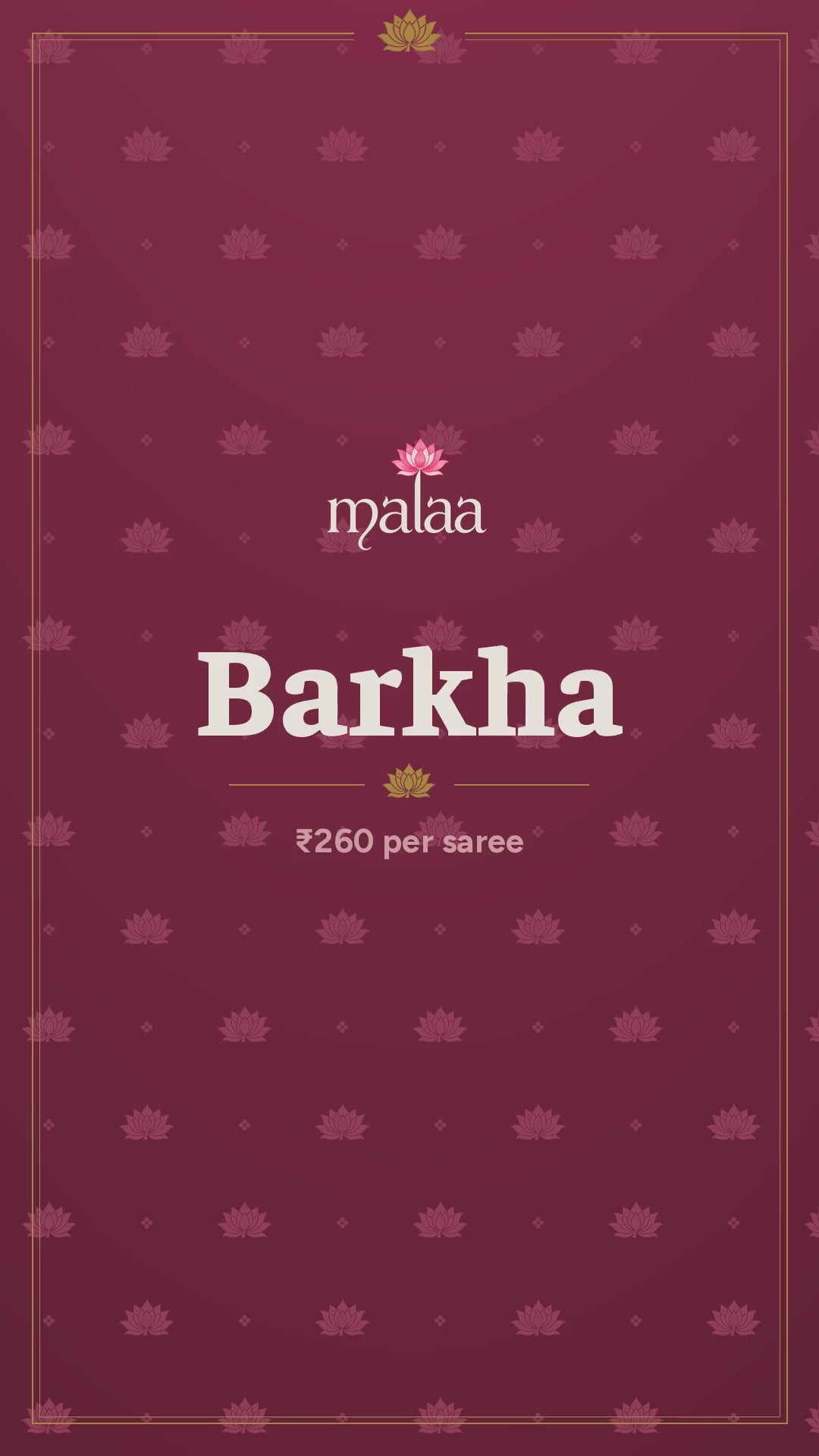 Barkha cotton saree catalogue video