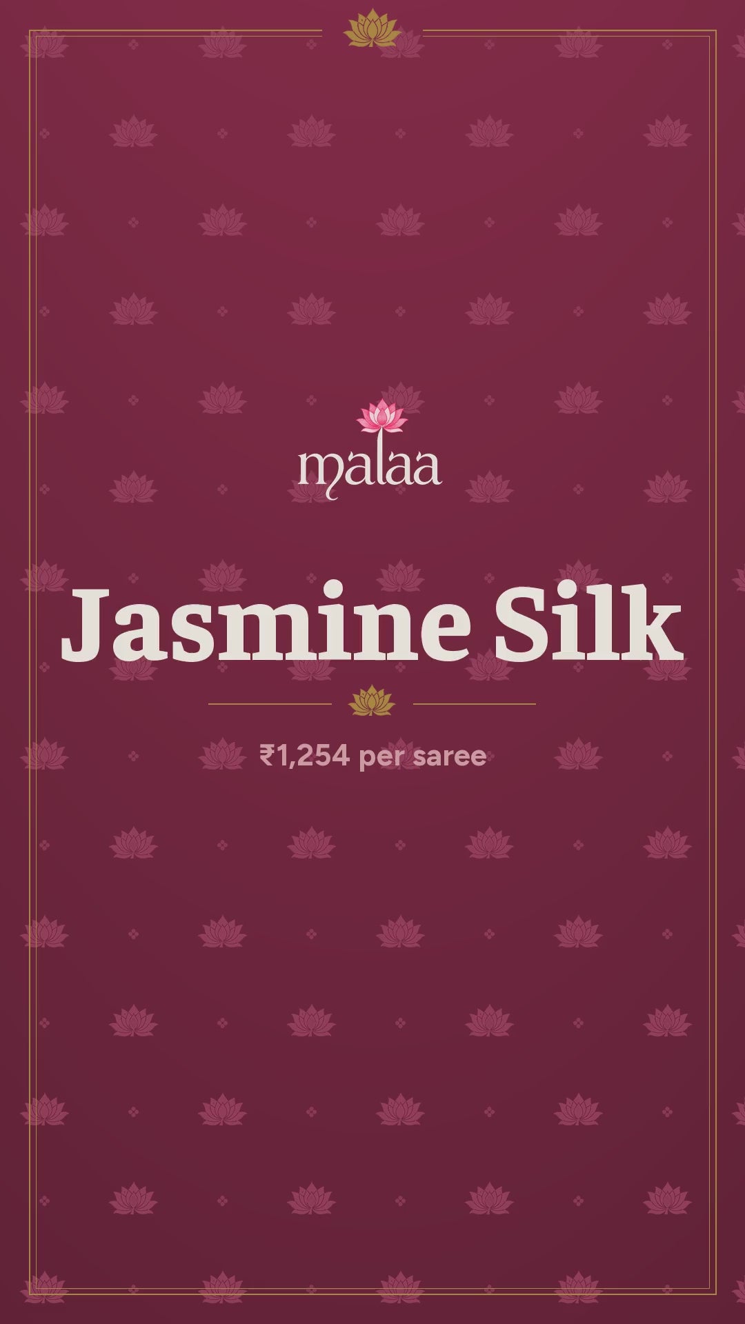Jasmine Silk saree catalogue video