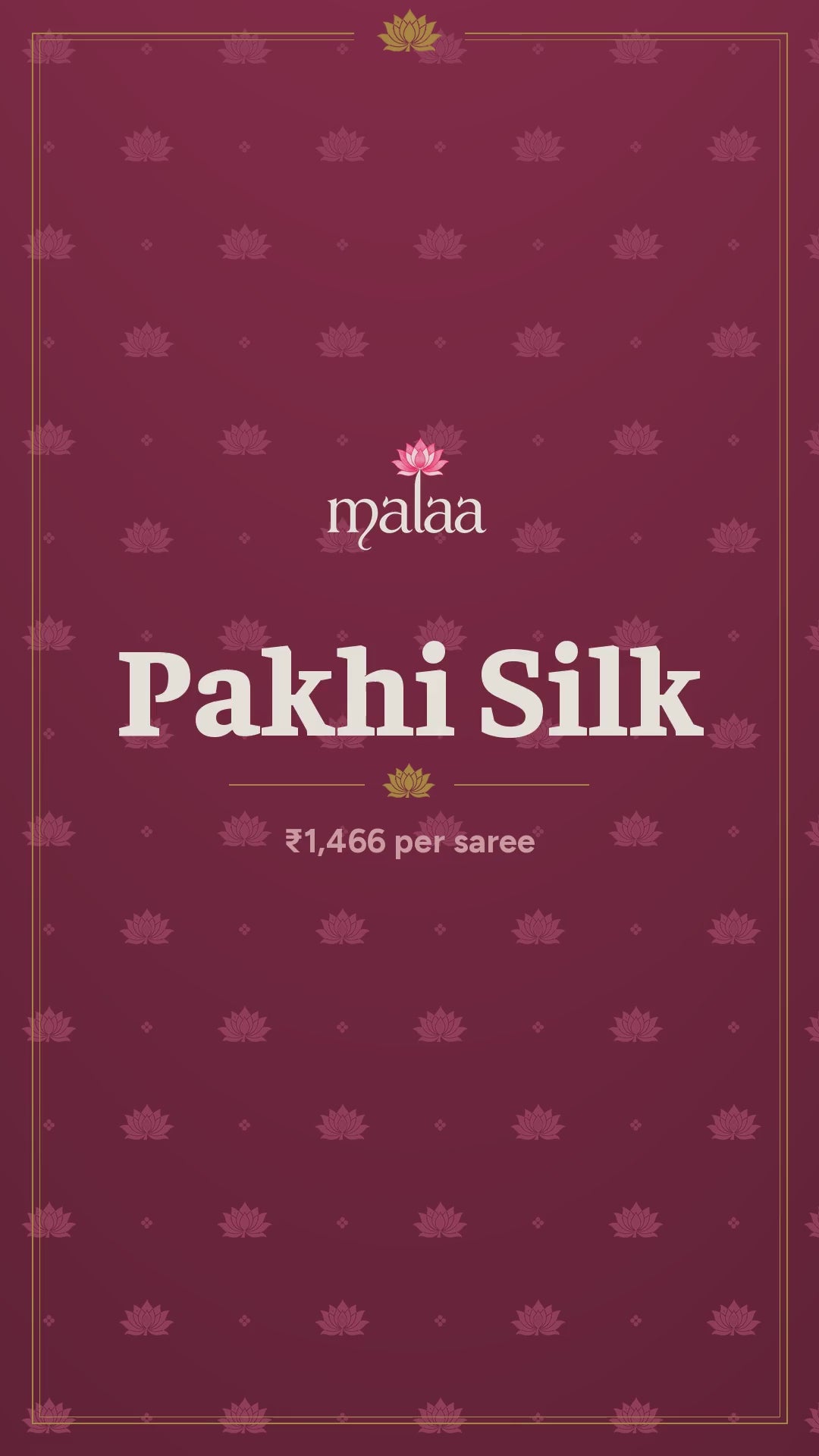 Pakhi Silk saree catalogue video