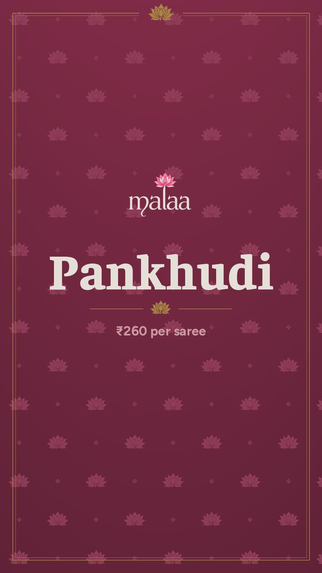 Pankhudi cotton saree catalogue video