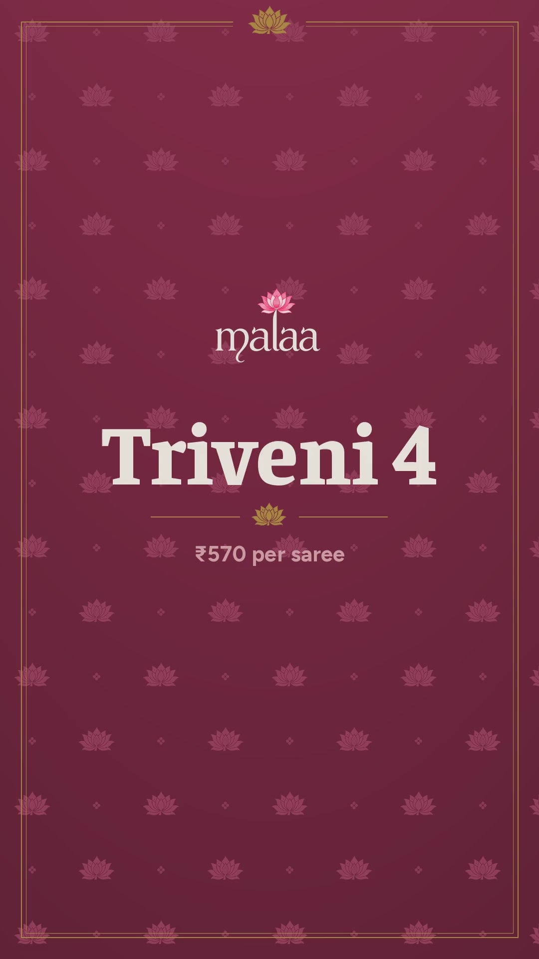 Triveni 4 saree catalogue video