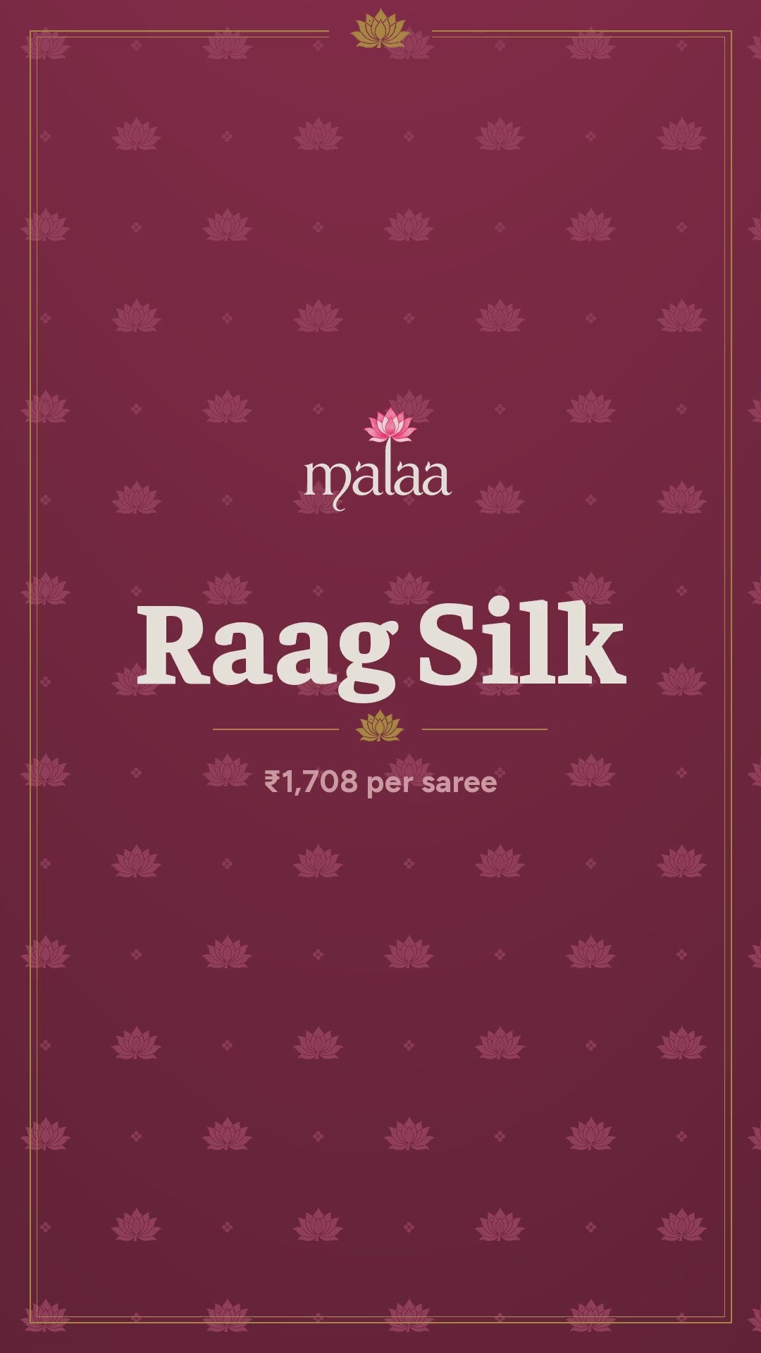 Raag Silk saree catalogue video