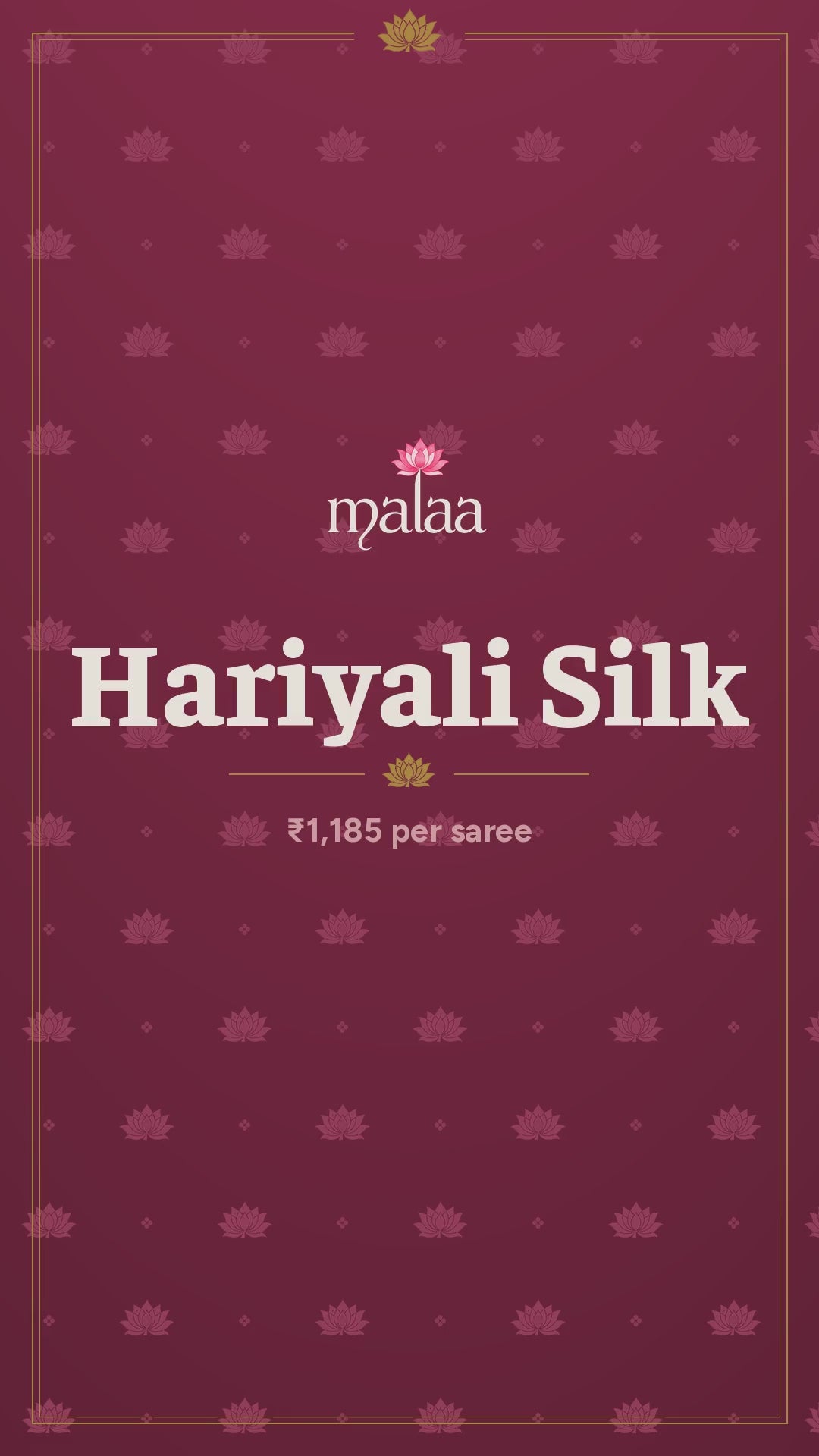 Hariyali Silk saree catalogue video