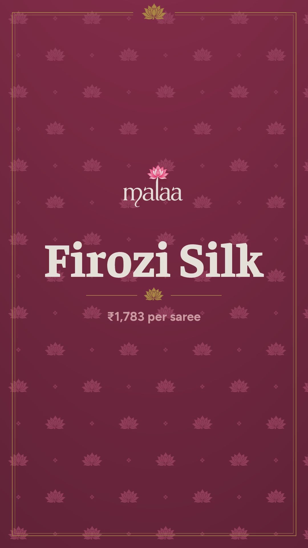 Firozi Silk saree catalogue video