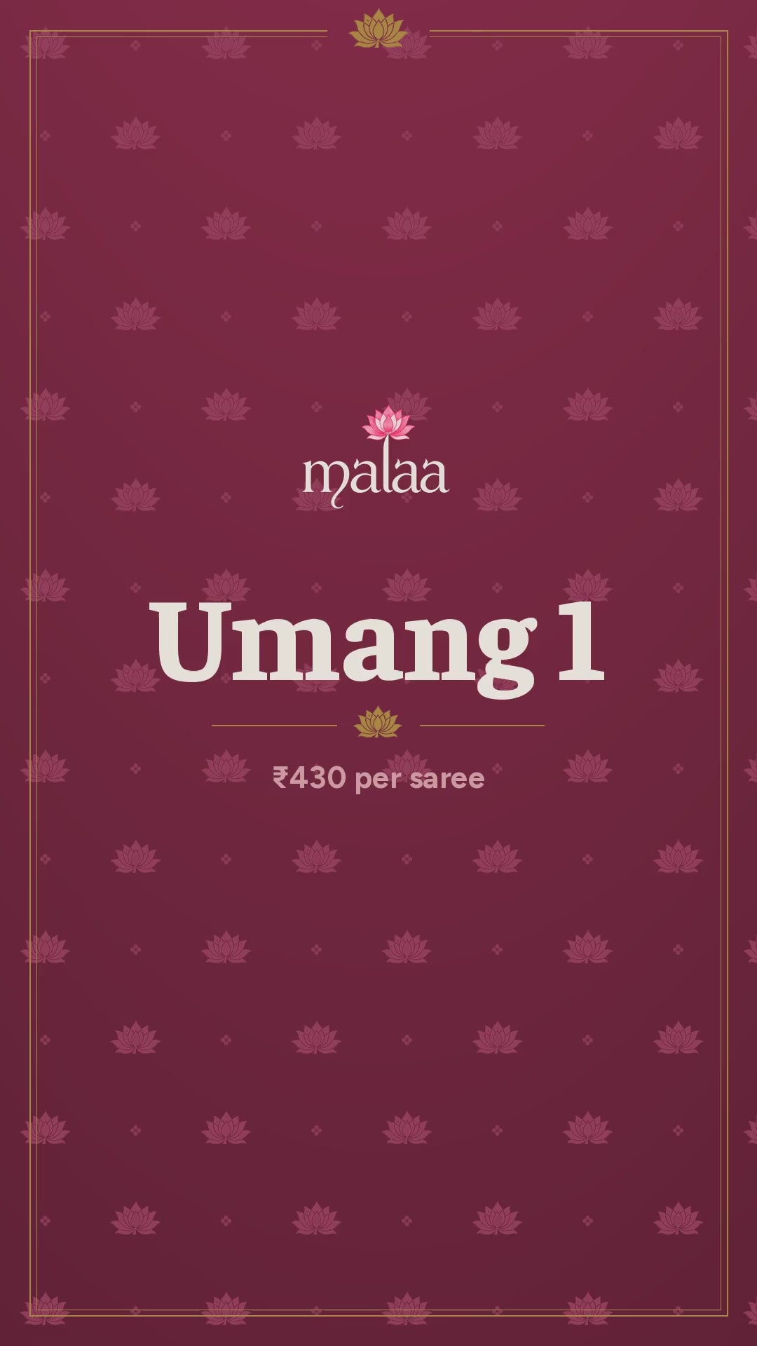 Umang 1 saree catalogue video
