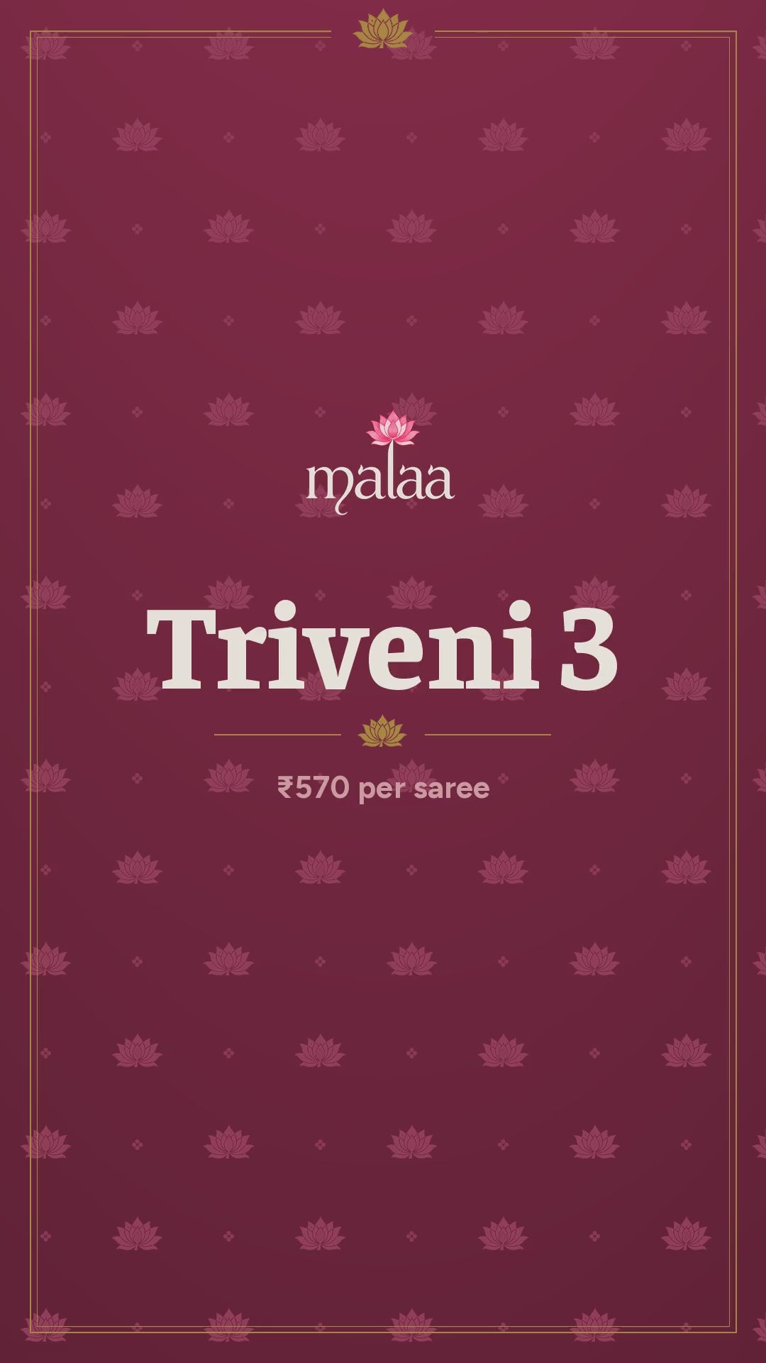 Triveni 3 saree catalogue video