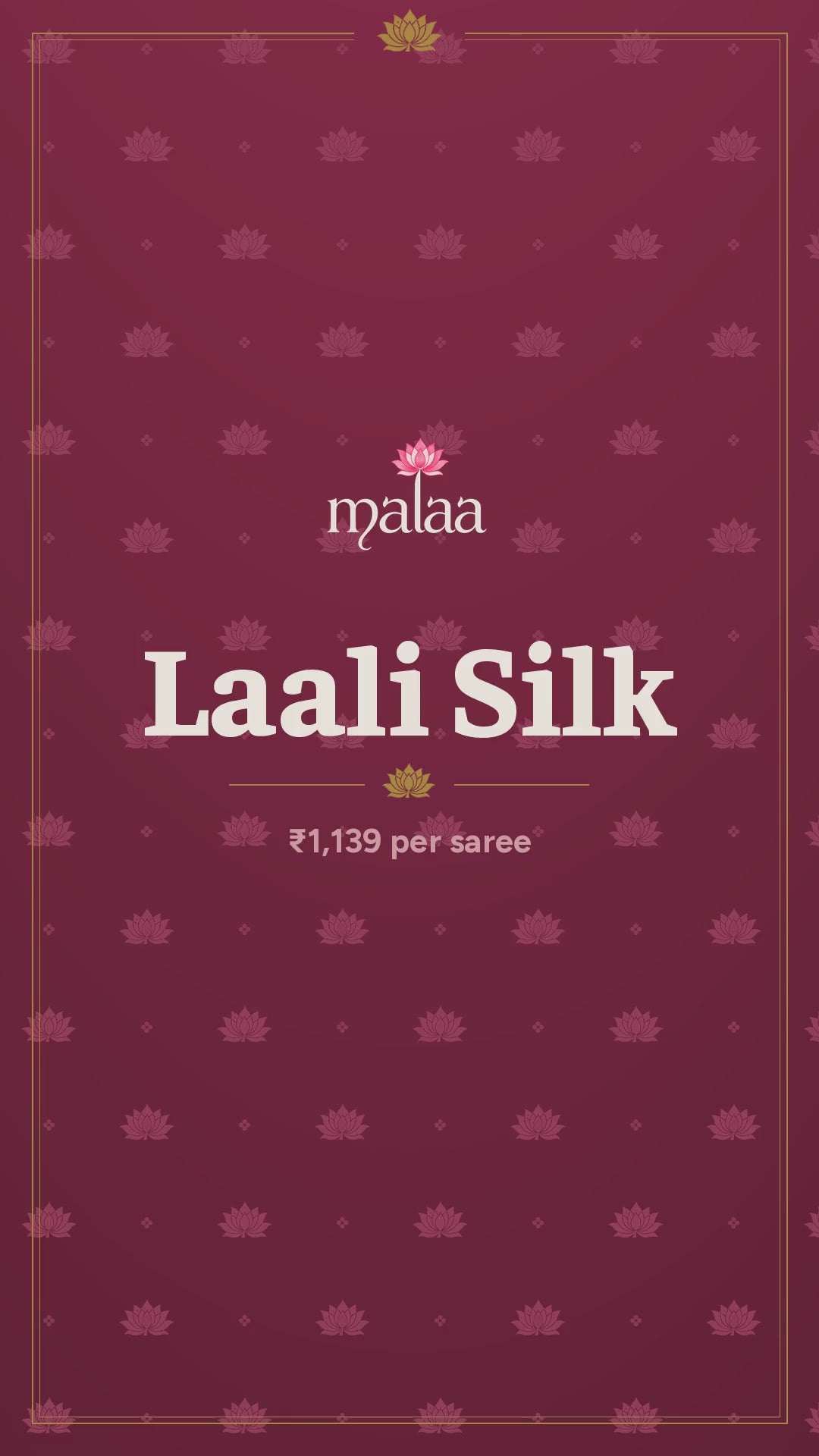 Laali Silk saree catalogue video