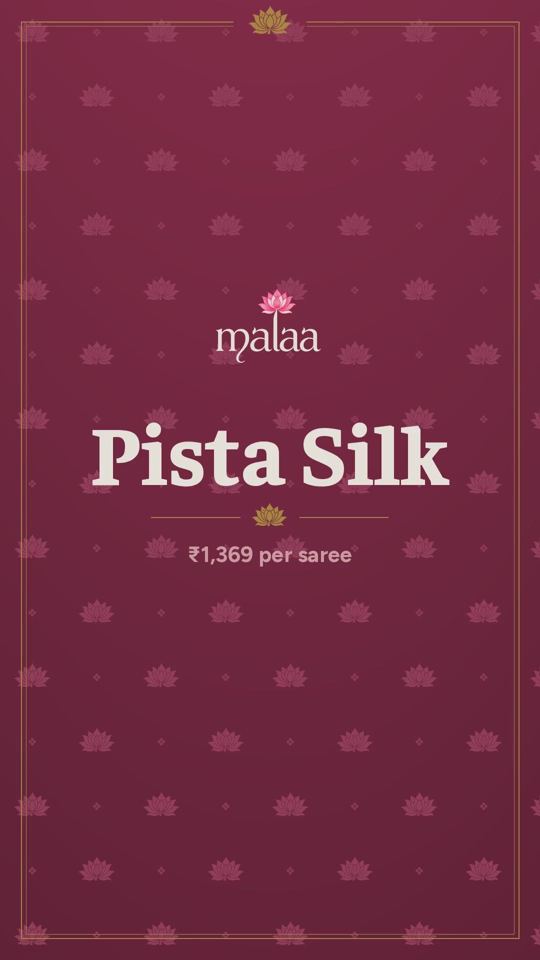 Pista Silk saree catalogue video