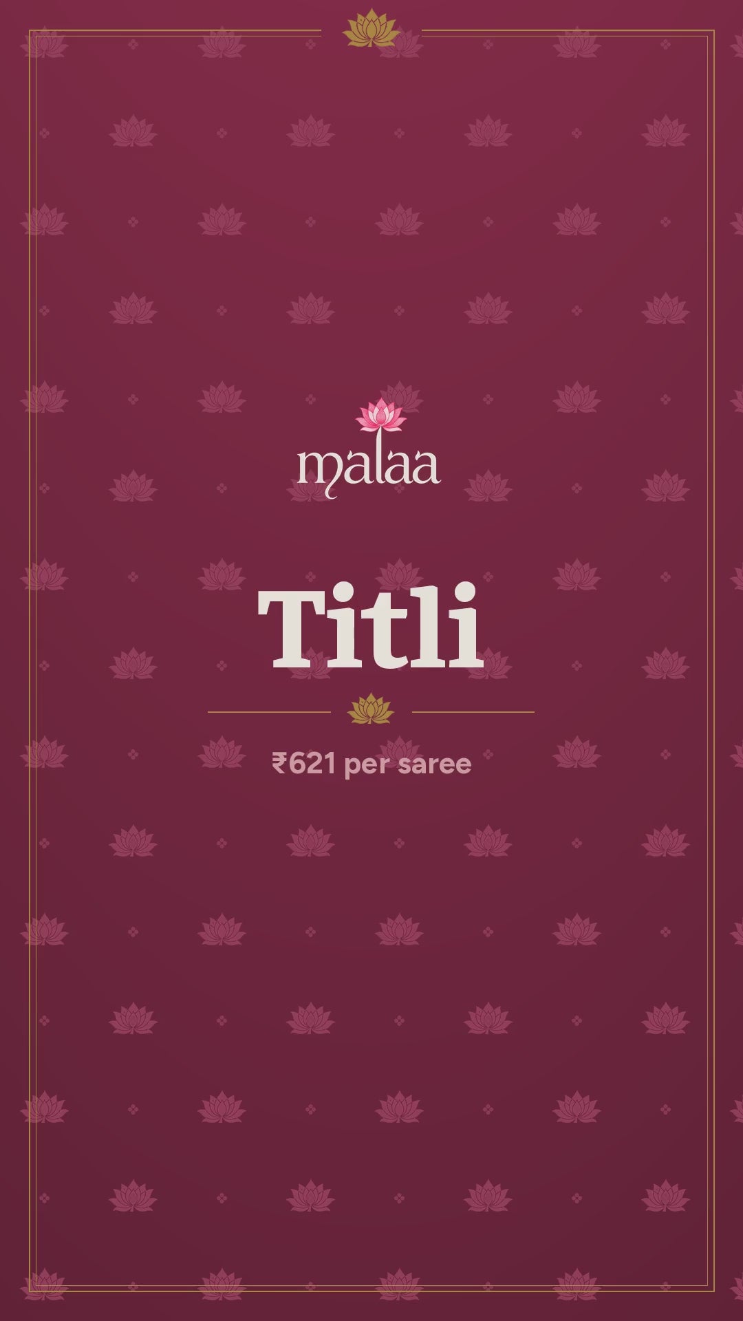 Titli saree catalogue video