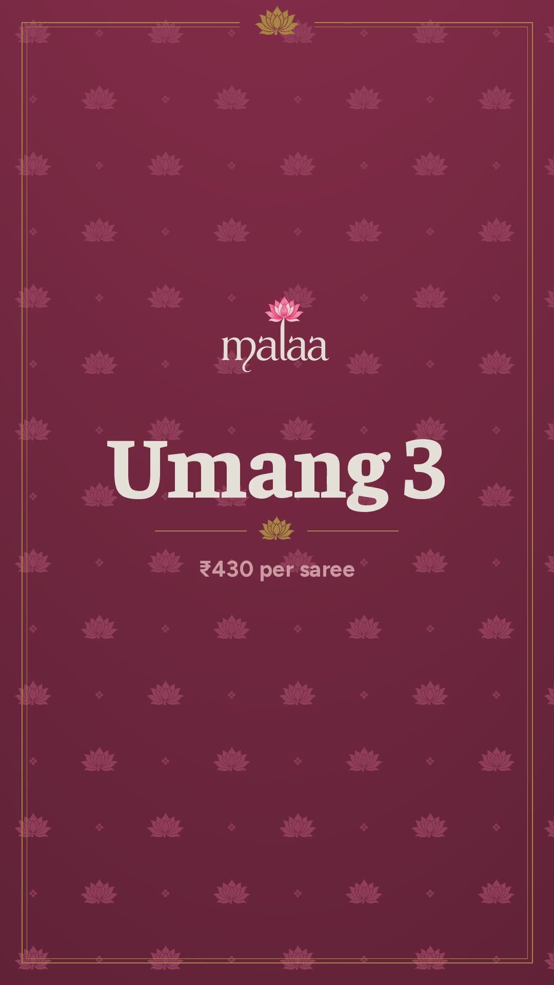 Umang 3 saree catalogue video