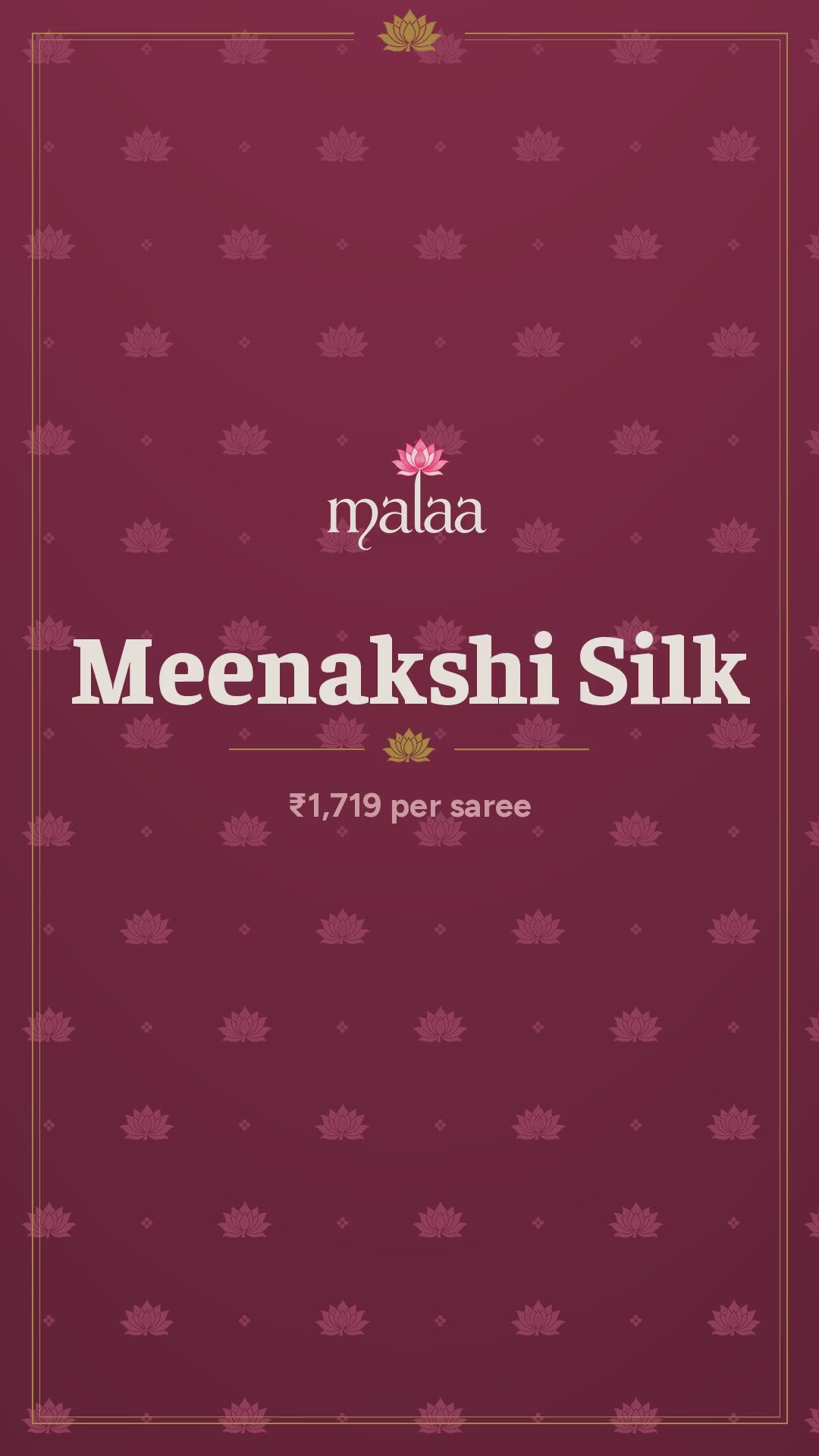 Meenakshi Silk saree catalogue video