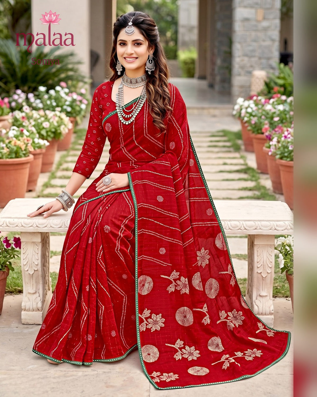 Somya saree catalogue, design 3, Malaa