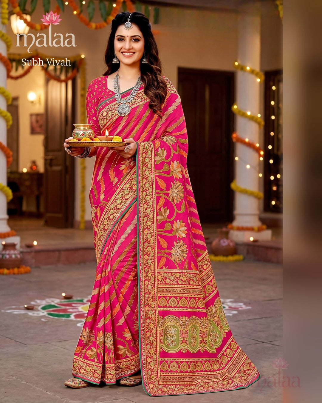 Subh Vivah saree catalogue, design 1, Malaa