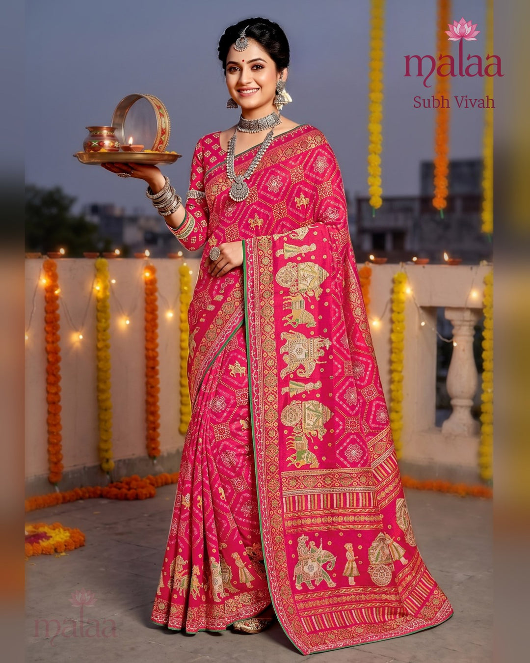 Subh Vivah saree catalogue, design 5, Malaa